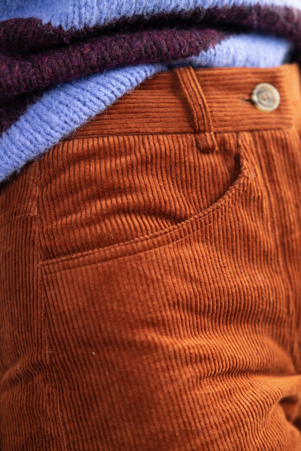Palash Masala Cotton Corduroy Trousers