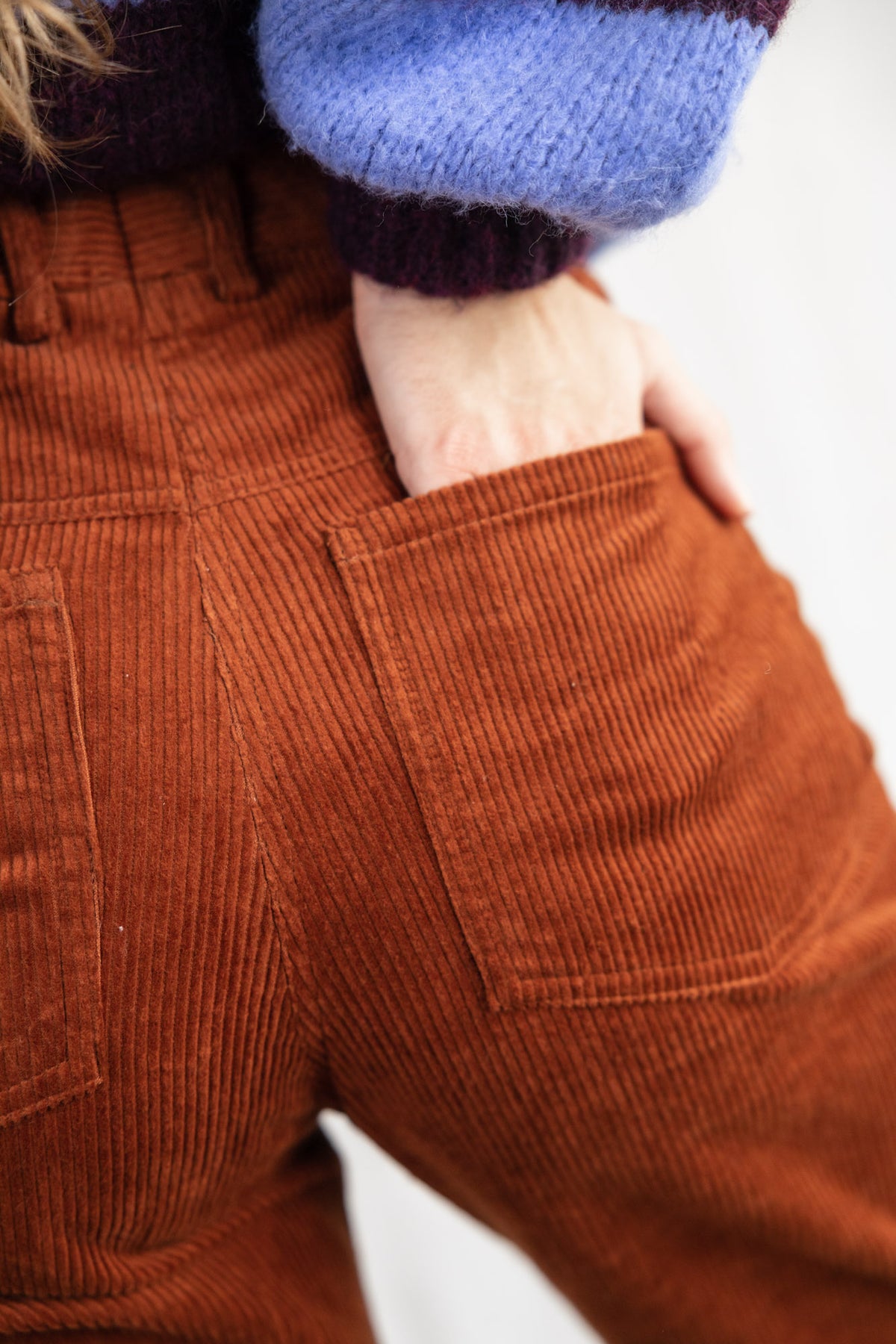 Palash Masala Cotton Corduroy Trousers