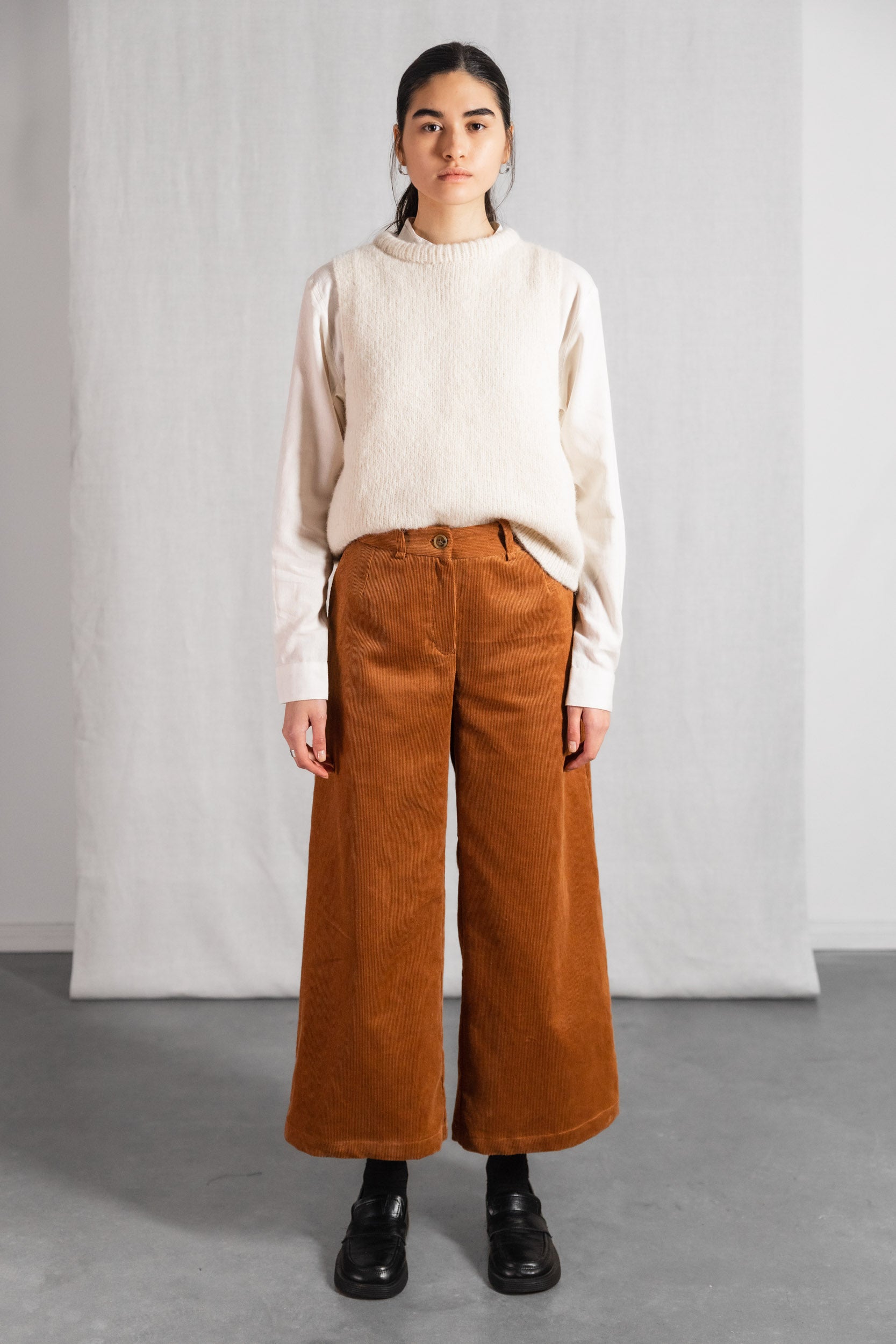 Bio-Baumwollcord Culotte Hemani Zimt