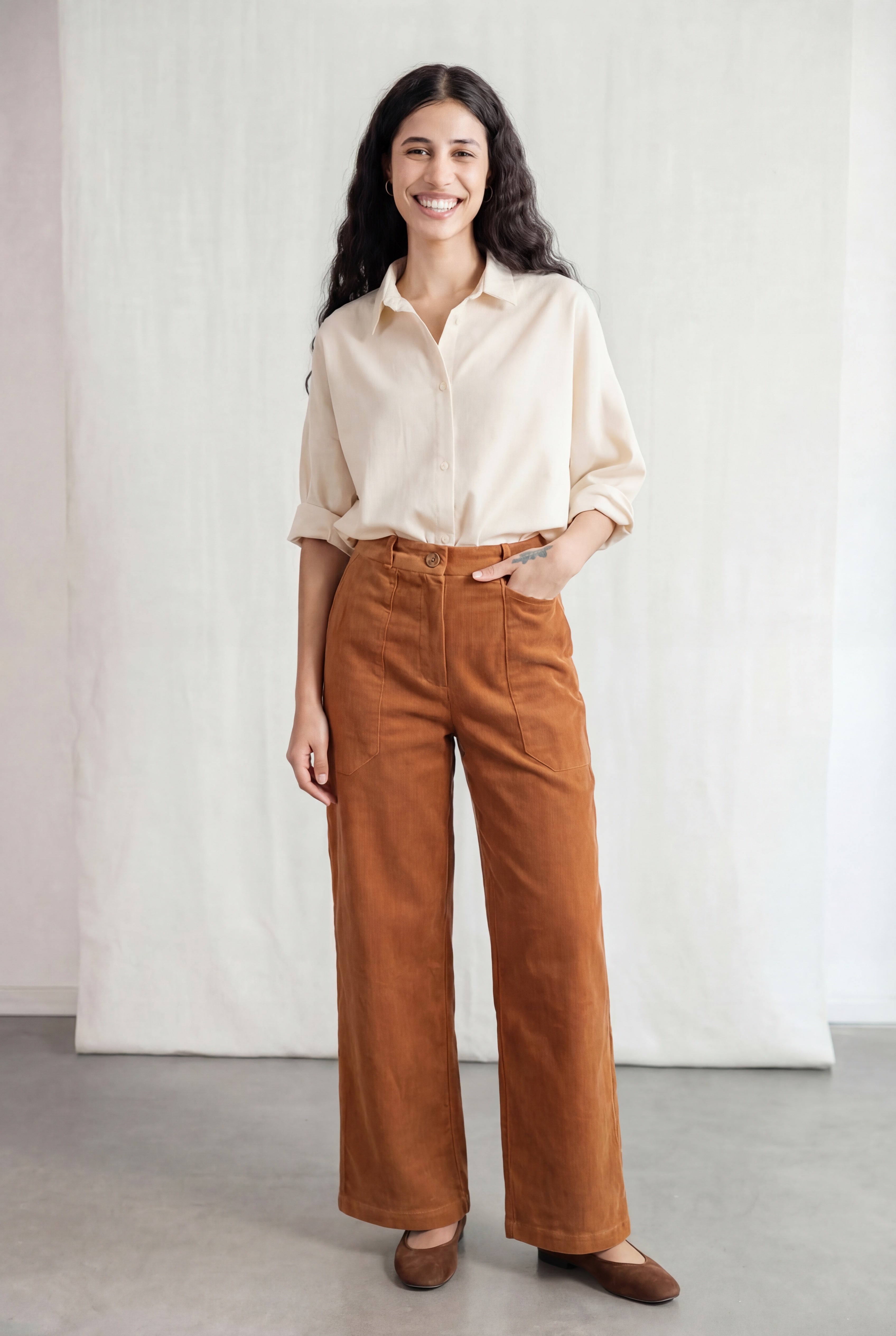organic cotton corduroy pants Damini Bernstein