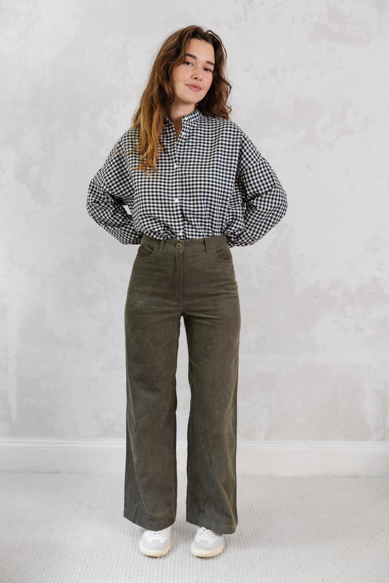 Bio-Baumwollcord Hose Tushar Pistazie