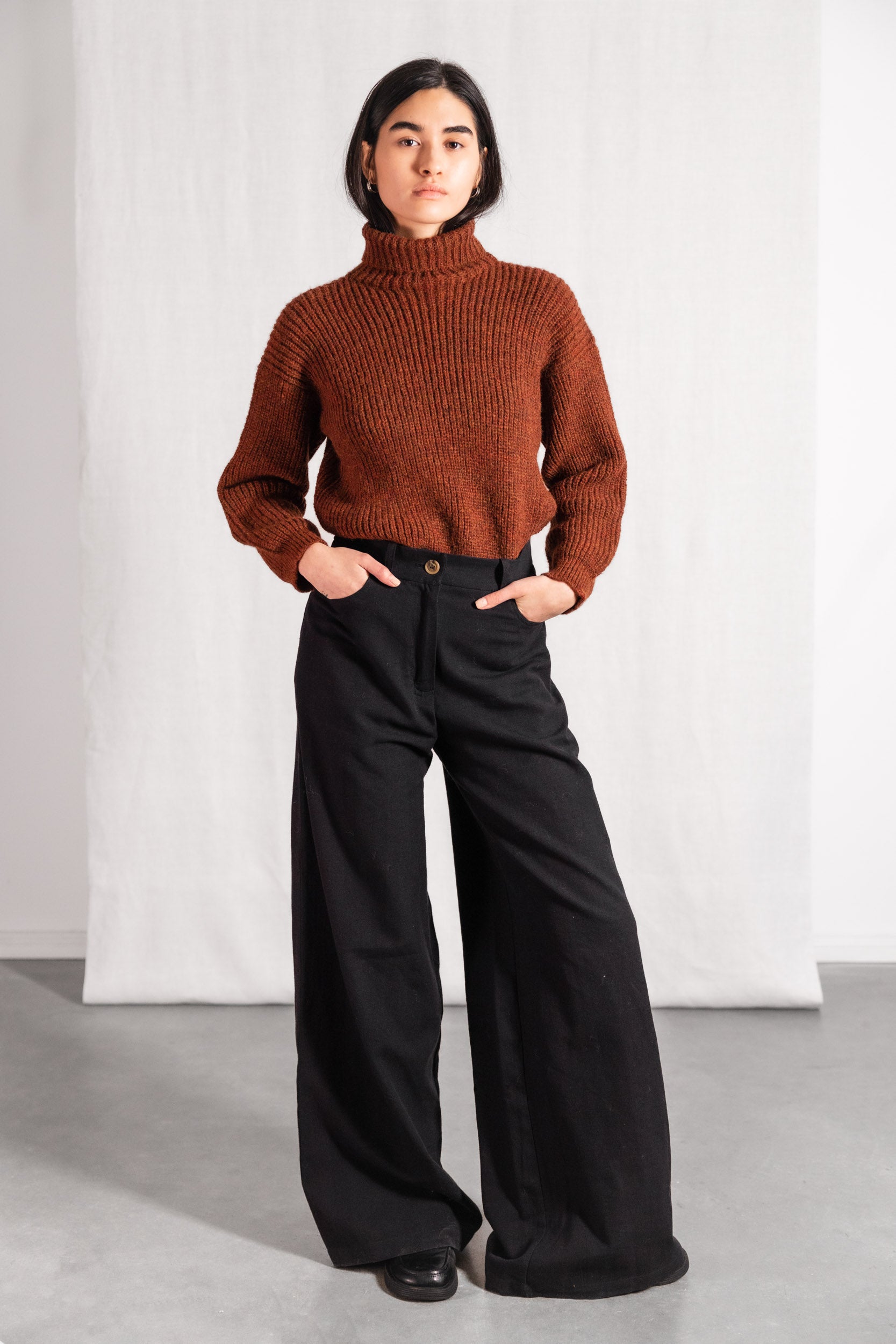 Bio-Baumwoll Hose Tarani Schwarz