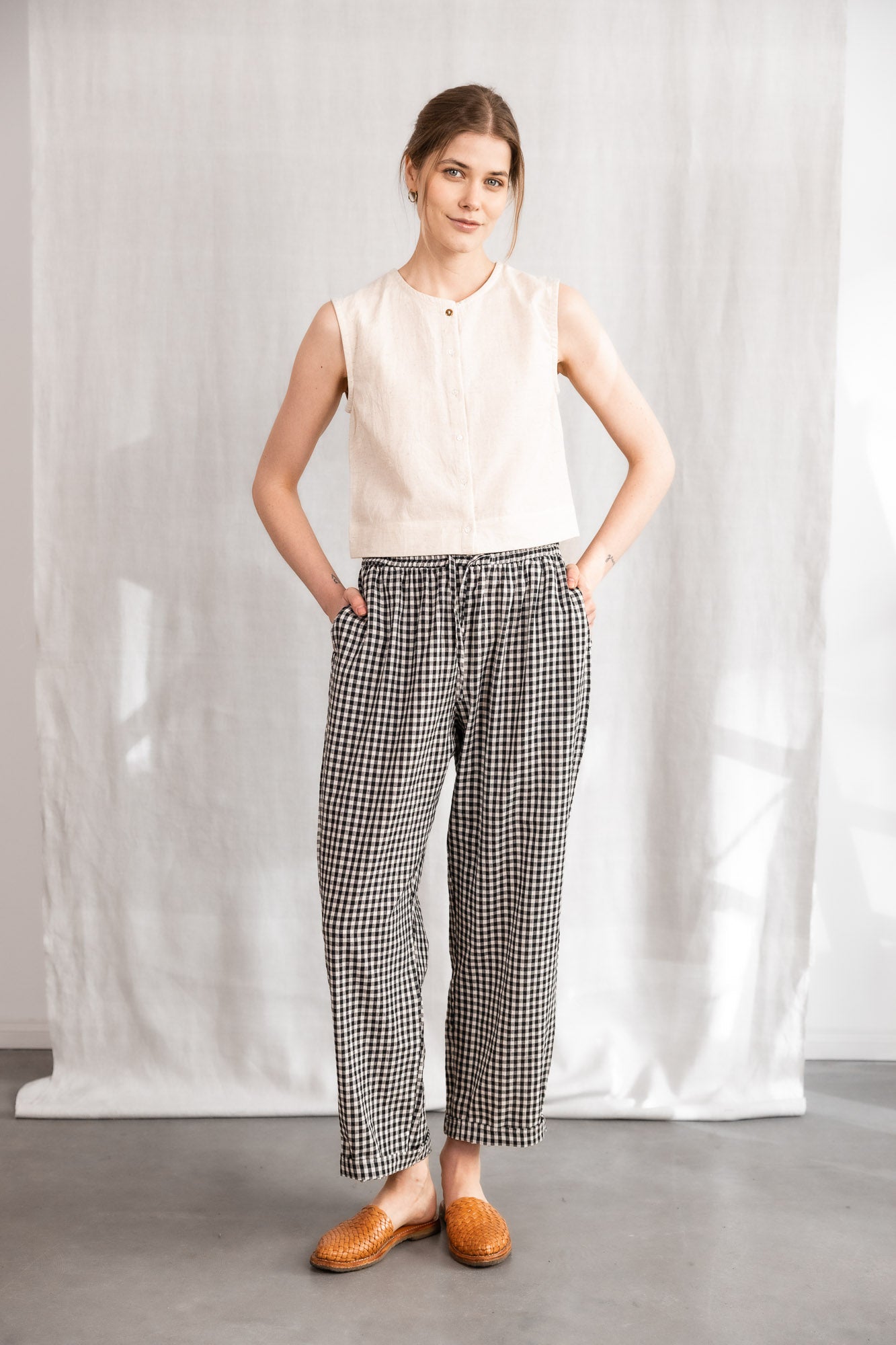 Bio-Baumwoll Hose Jhan Kariert