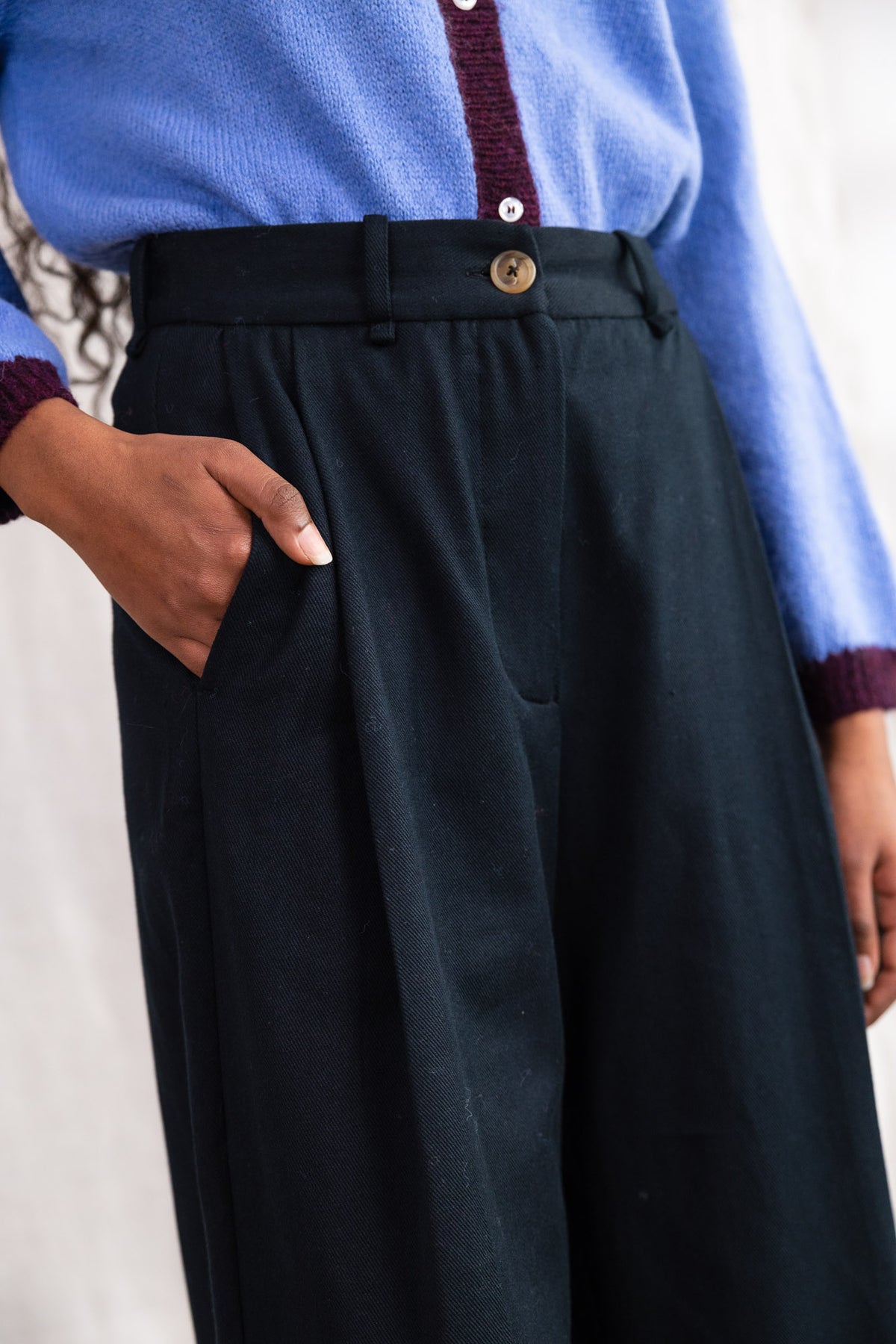Bio-Baumwoll Hose Anaar Schwarz