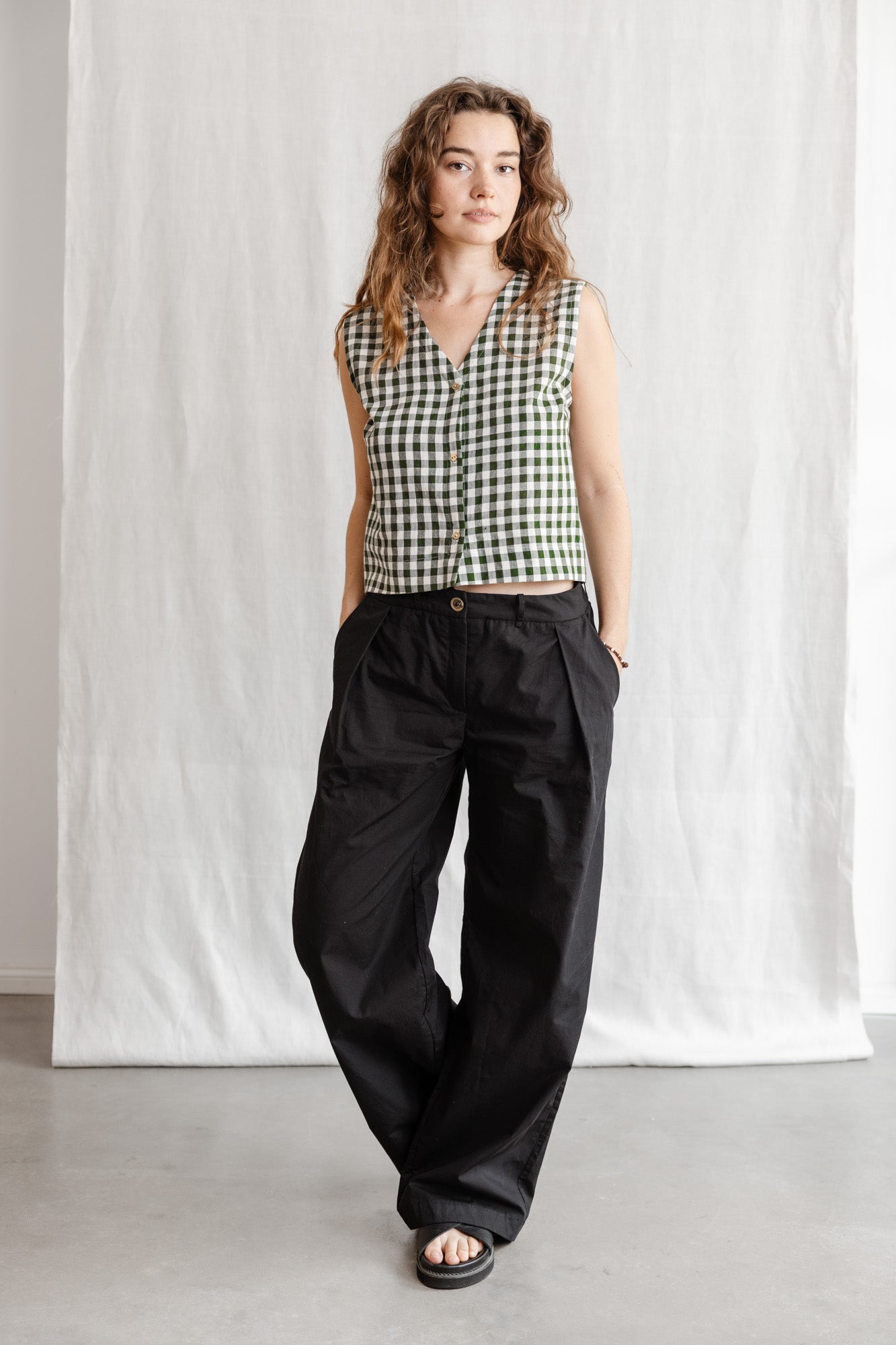 Bio-Baumwoll Hose Meghana Schwarz