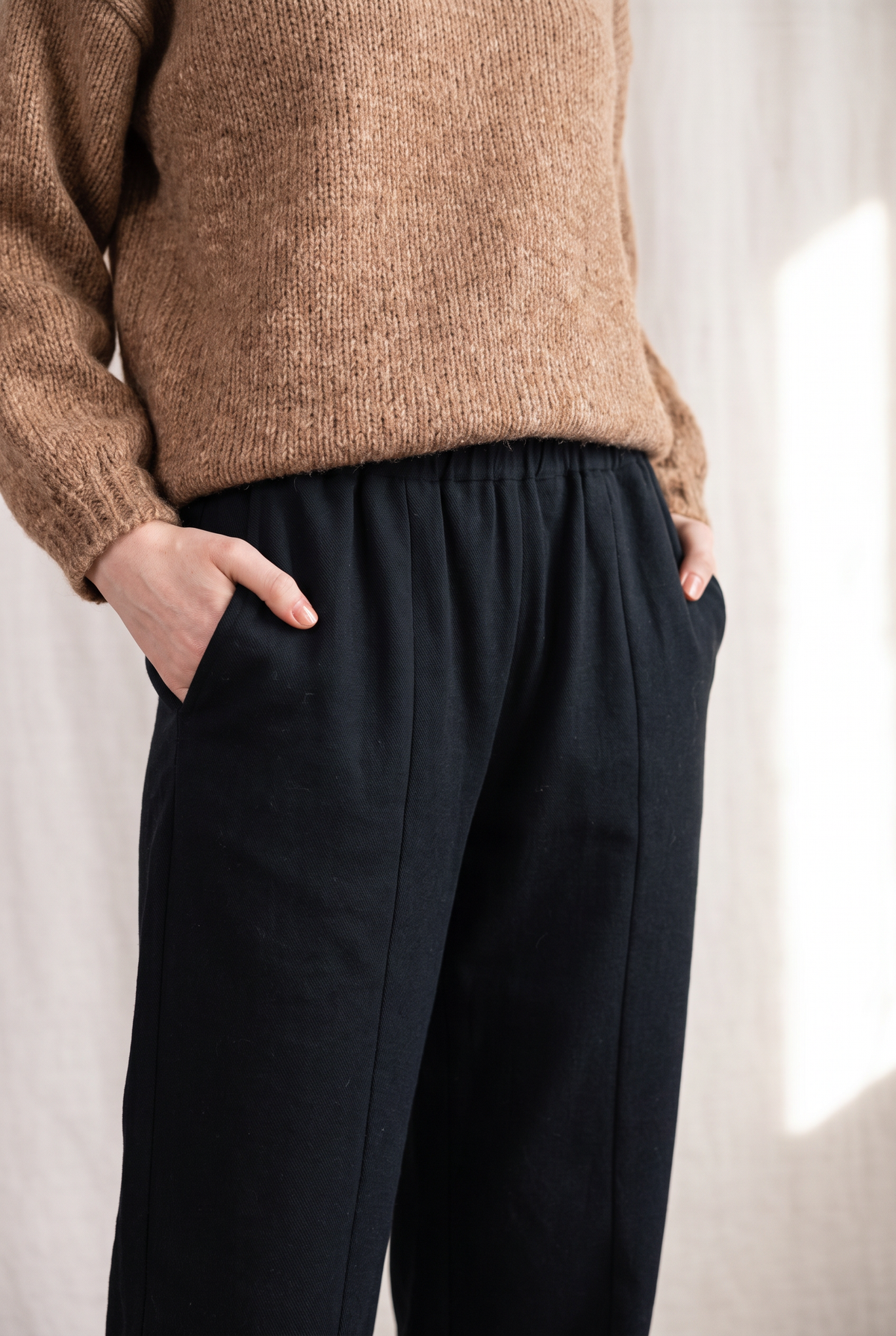 Baumwoll Hose Sitaphal Schwarz