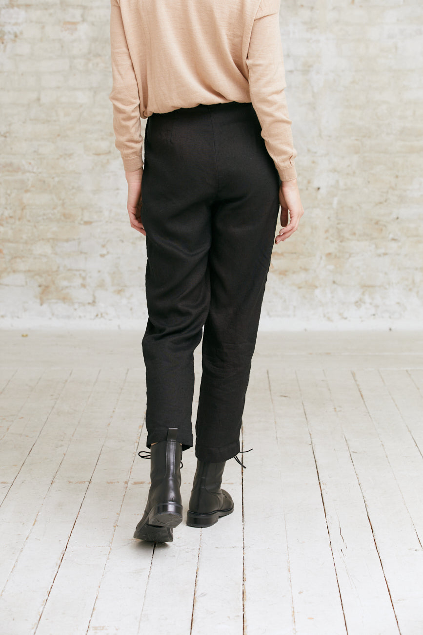 Hemp/Tencel Pants Vihaan Black