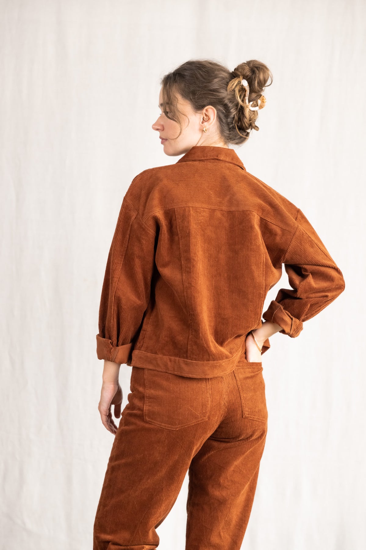 Bio-Baumwollcord Jacke Nariyal Masala