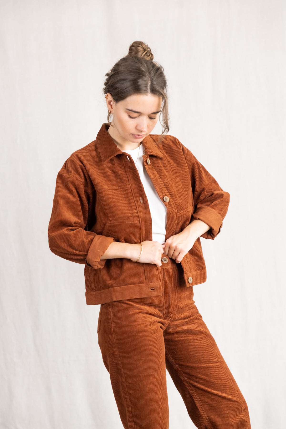 Bio-Baumwollcord Jacke Nariyal Masala