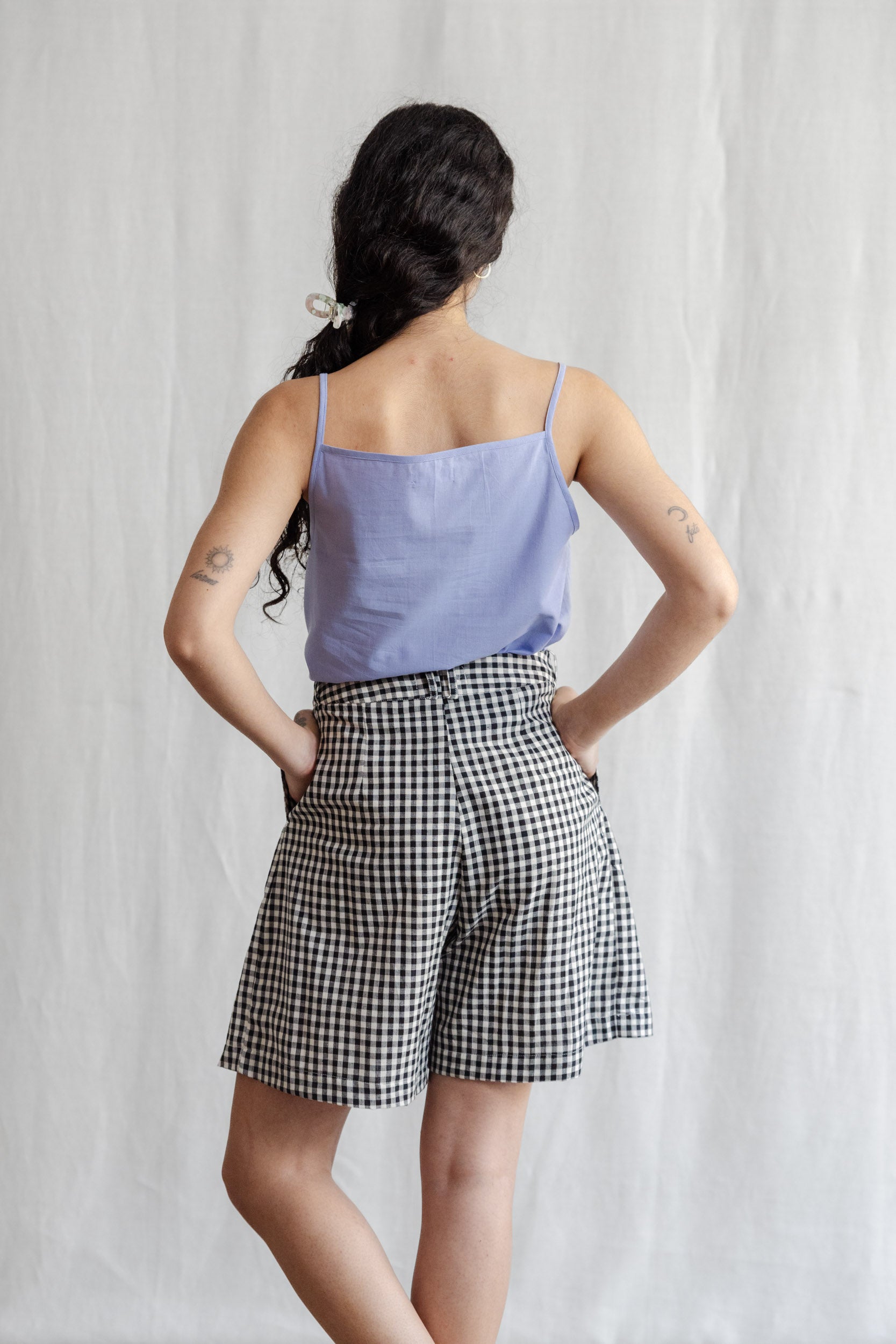 Organic Cotton Shorts Kamala Checked