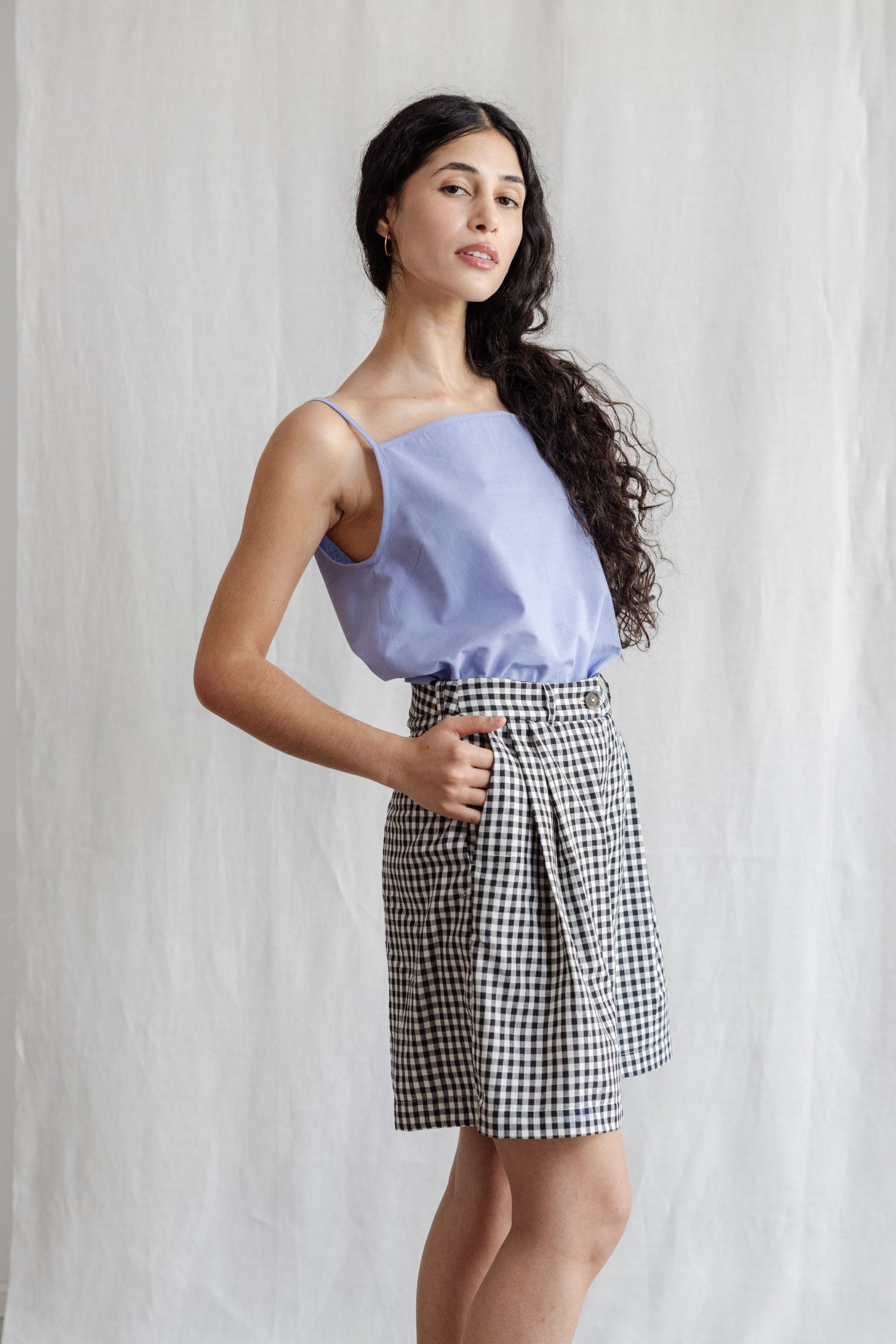 Organic Cotton Shorts Kamala Checked