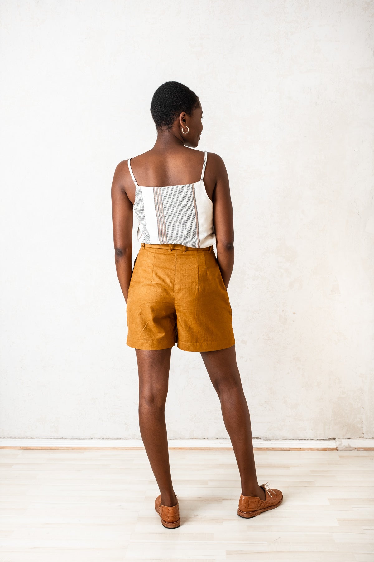 Bio-Baumwoll Highwaist Shorts Smita Curry