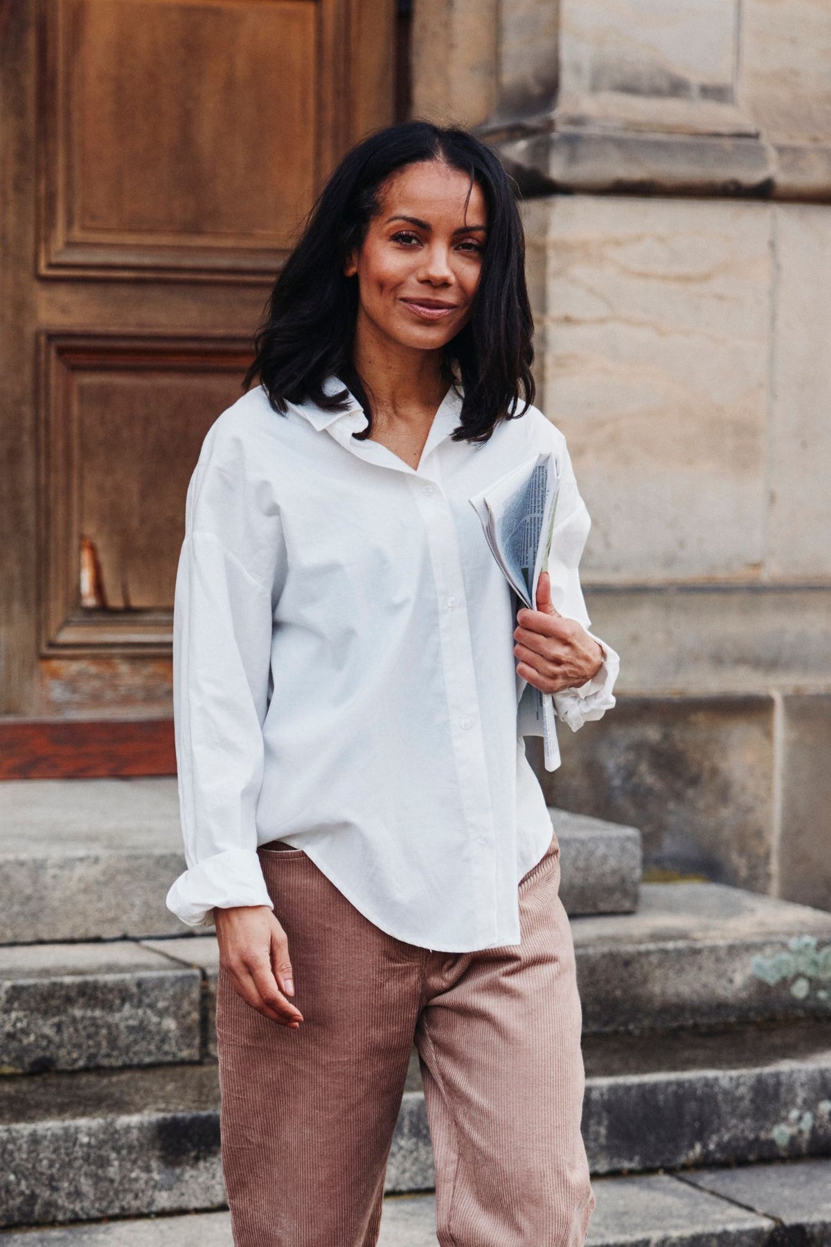 Organic Cotton Blouse Pahaad White