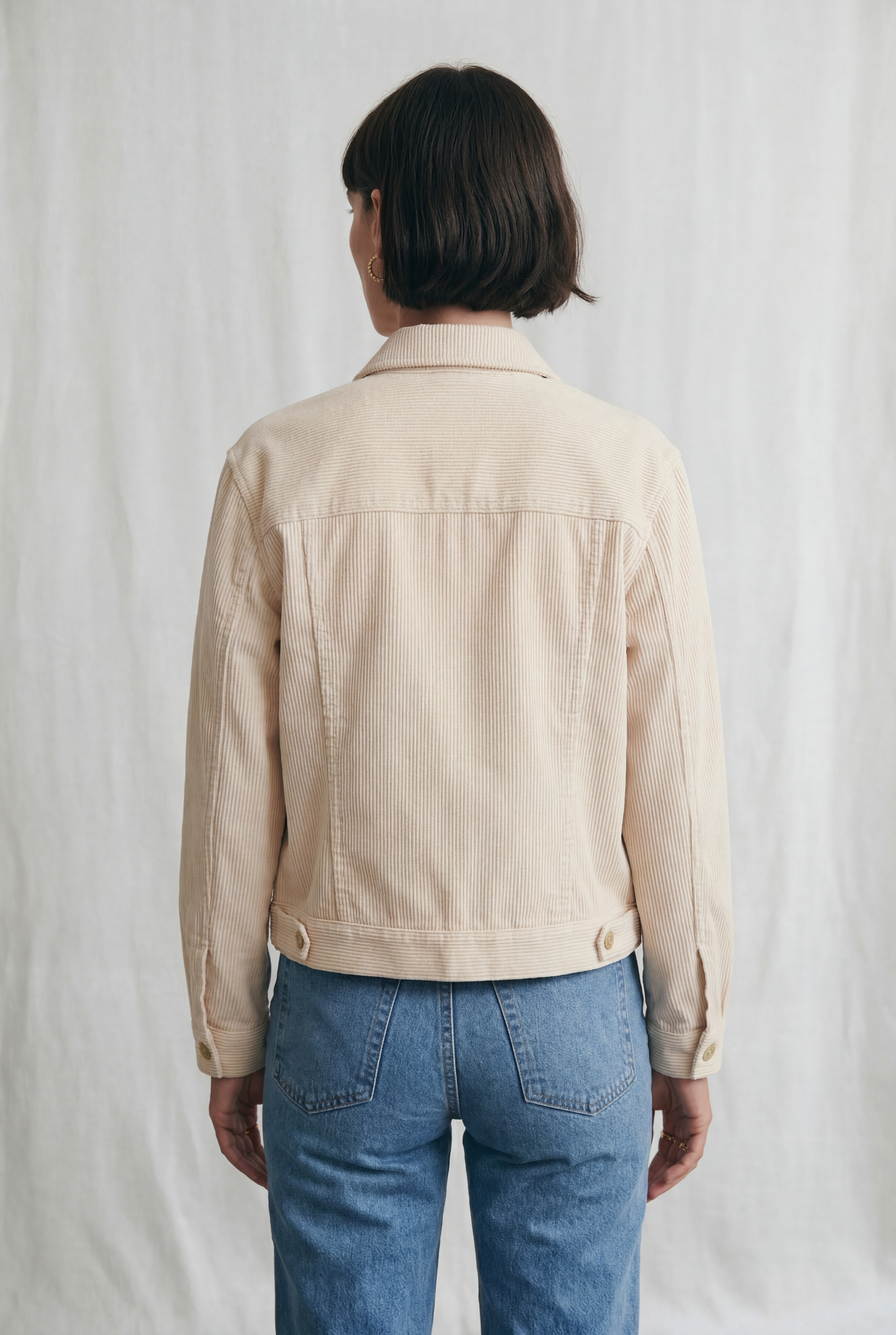 Bio-Baumwollcord Jacke Nariyal Beige