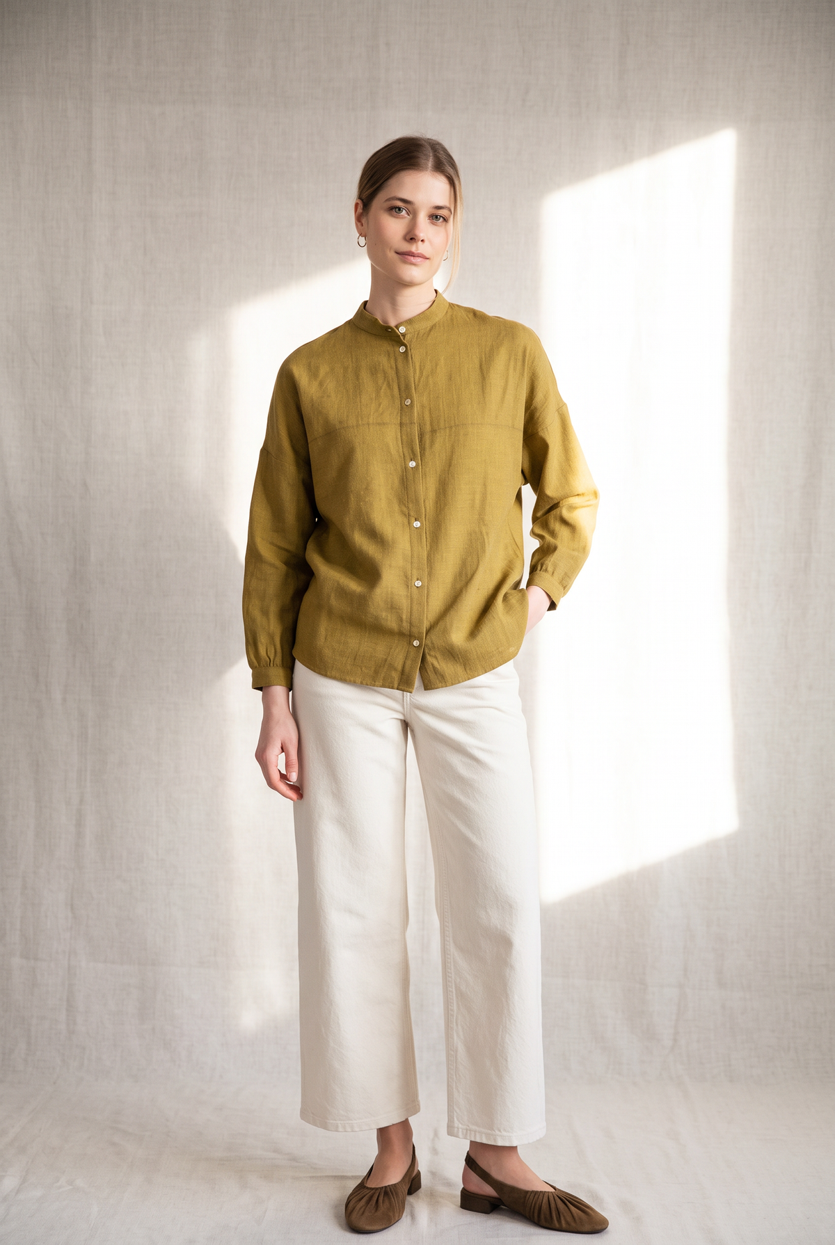 Organic Cotton Blouse Hawali Dijon