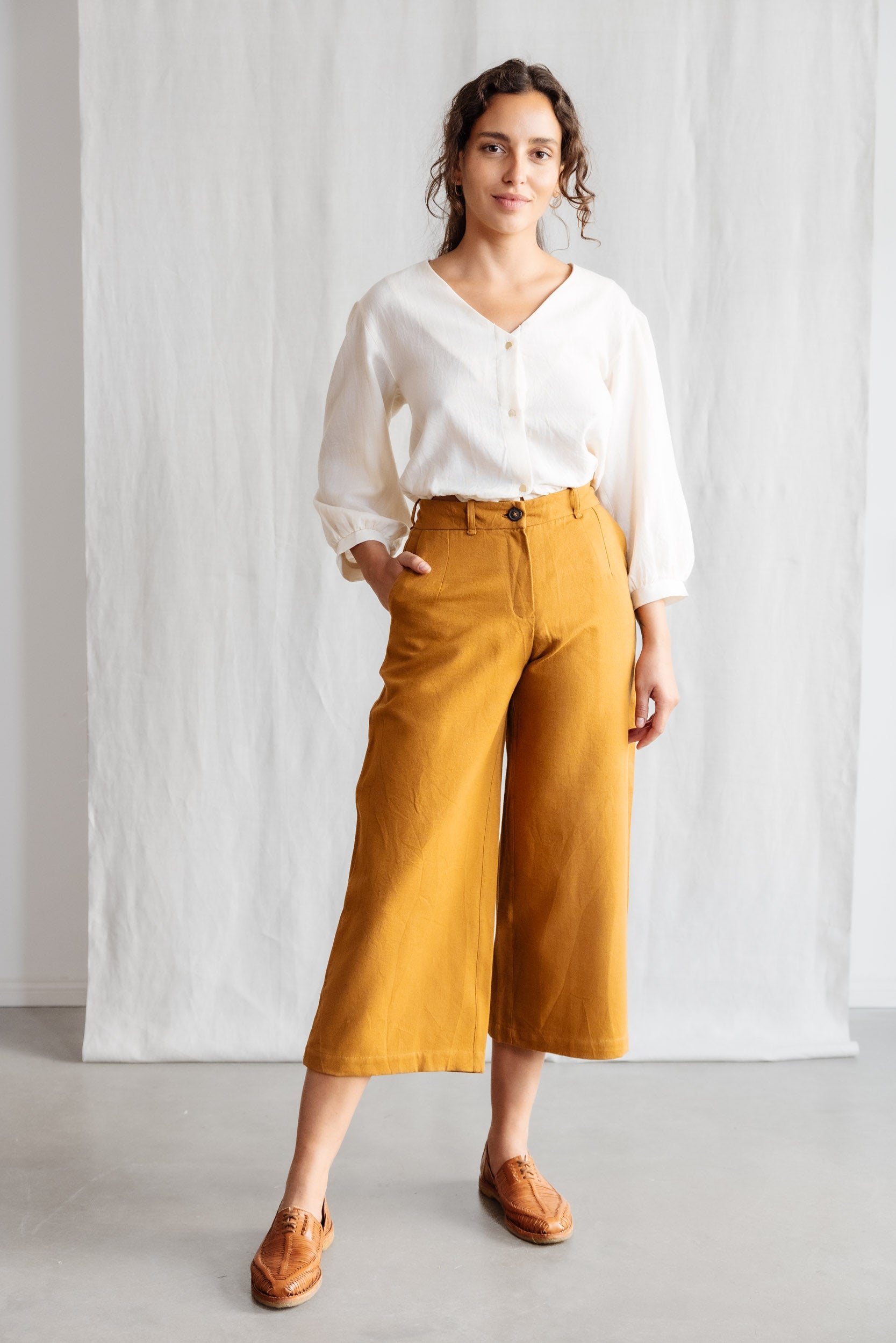 Bio-Baumwoll Culotte Hema Curry