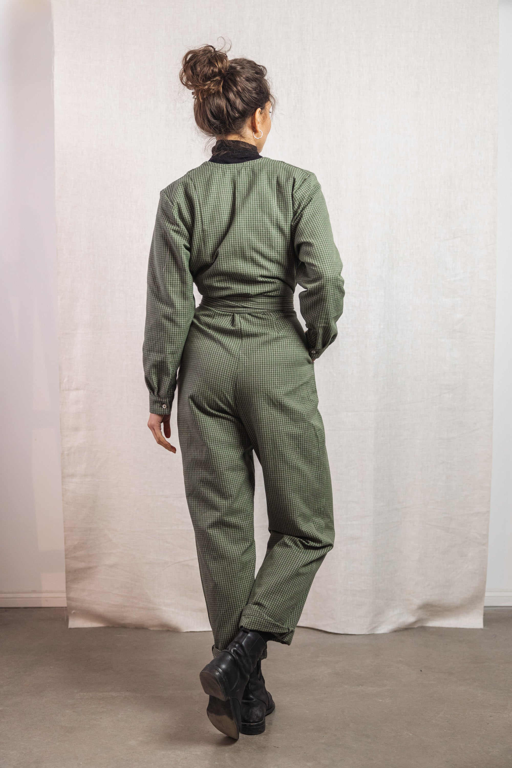 Bio-Baumwoll Jumpsuit Keerthi Lorbeer