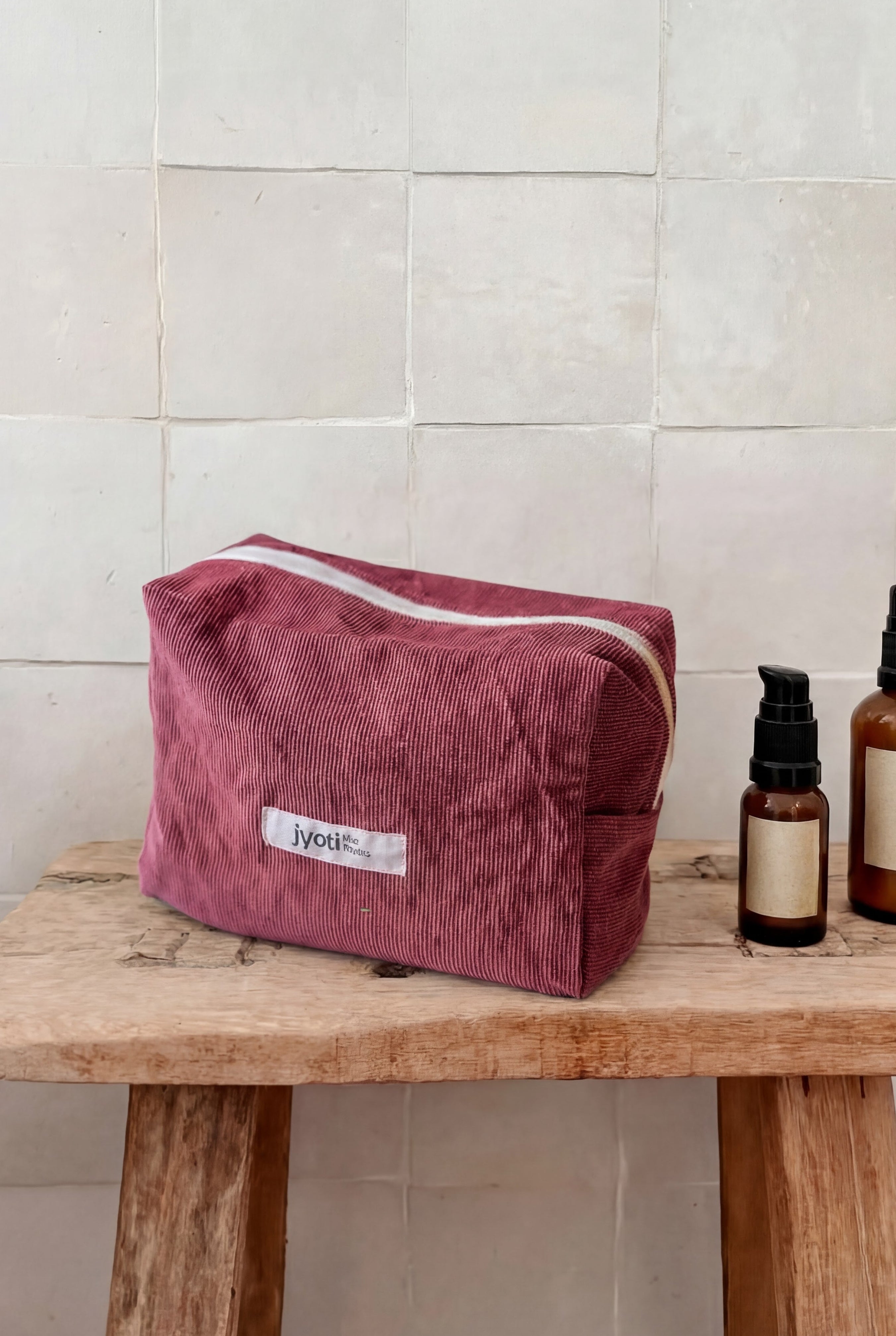 Cotton Toiletry Bag Phavvaara Old Pink