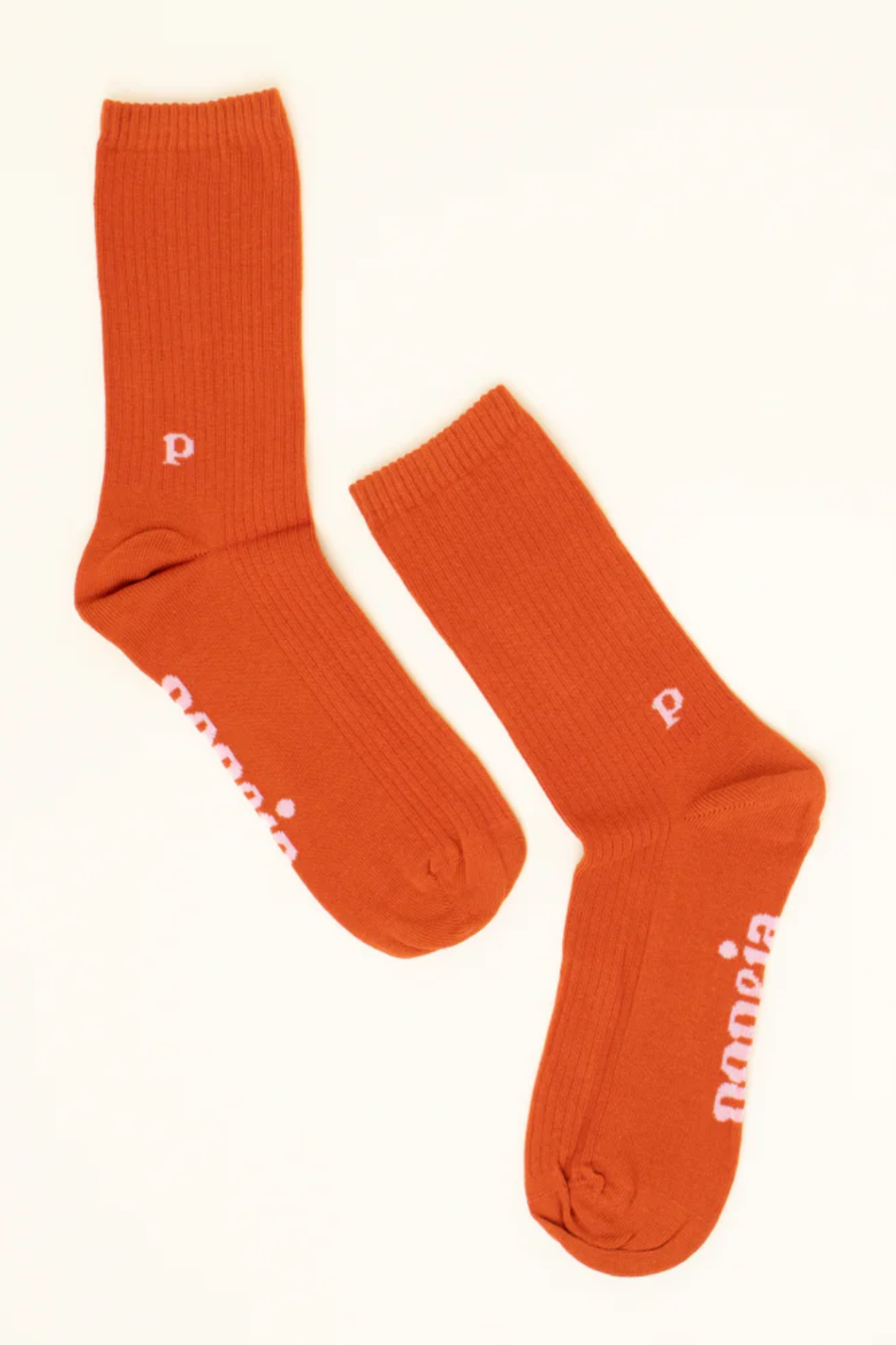 Popeia Organic Cotton Socks The Casual Pumpkin Orange