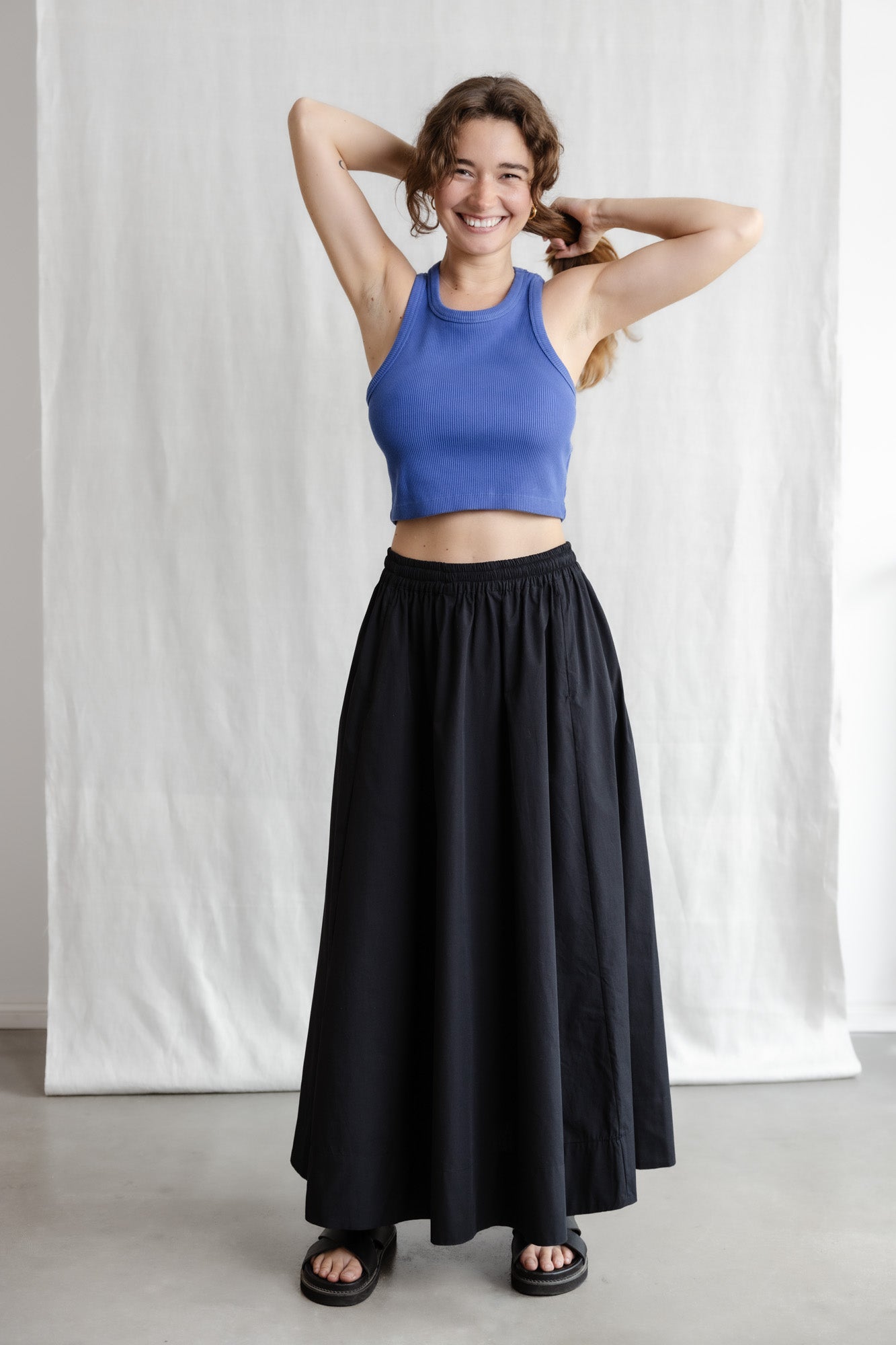 Bio-Baumwoll Maxiock Jharna Schwarz