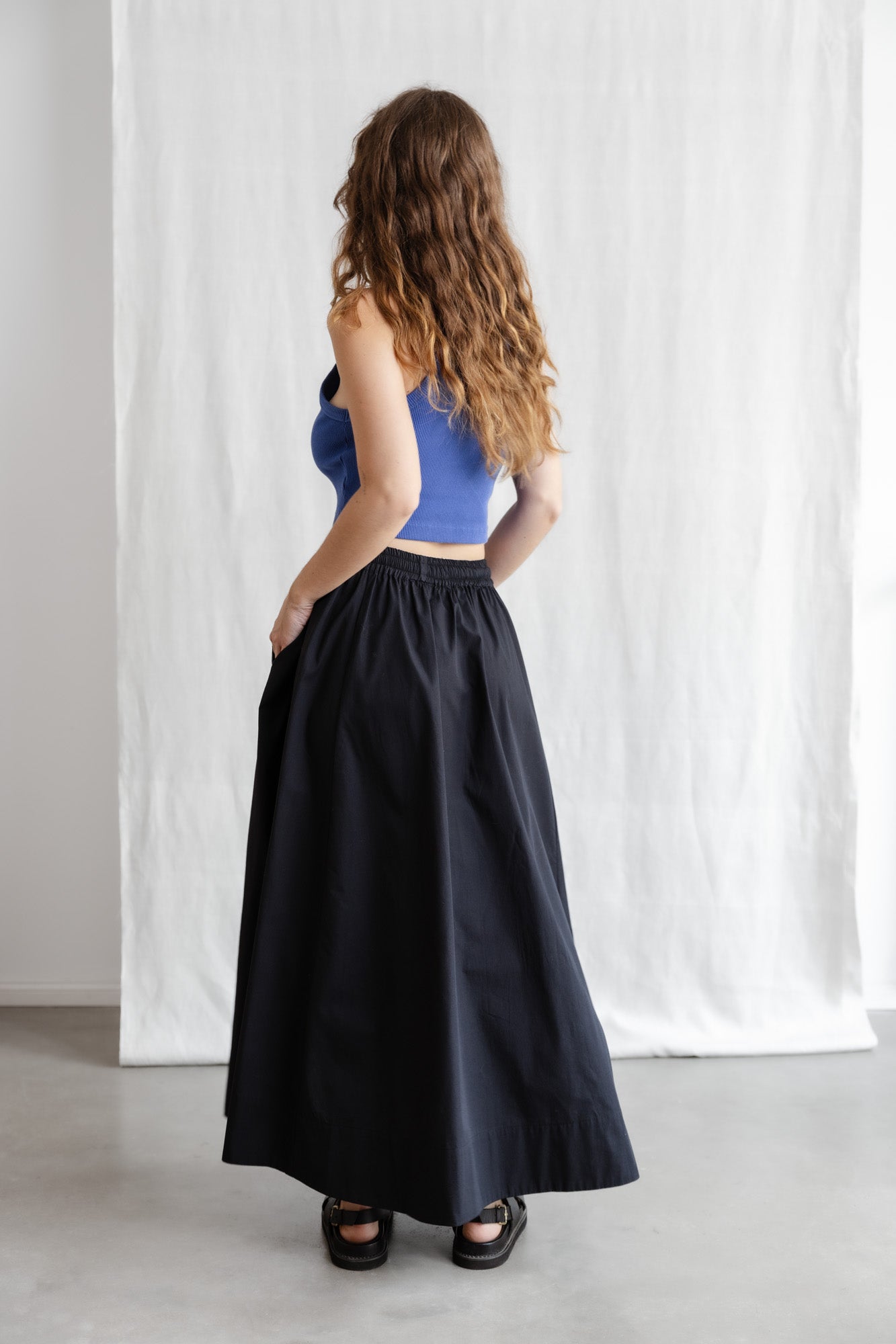 Bio-Baumwoll Maxiock Jharna Schwarz