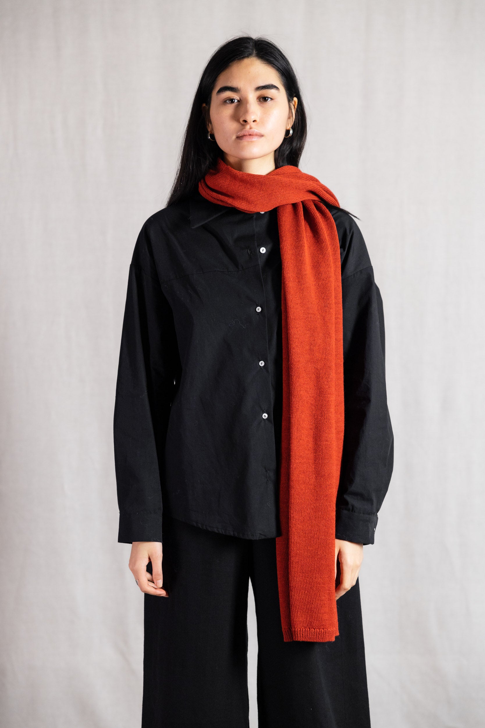 Baby-Alpaka Schal Paracas Rot
