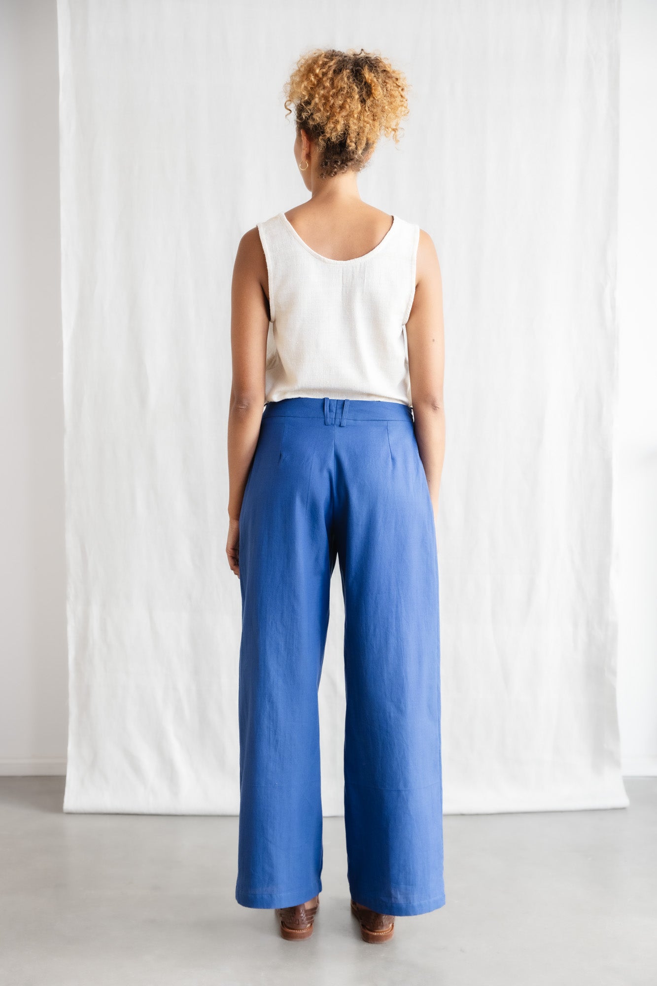 Bio-Baumwoll Hose Meghana Kobaltblau