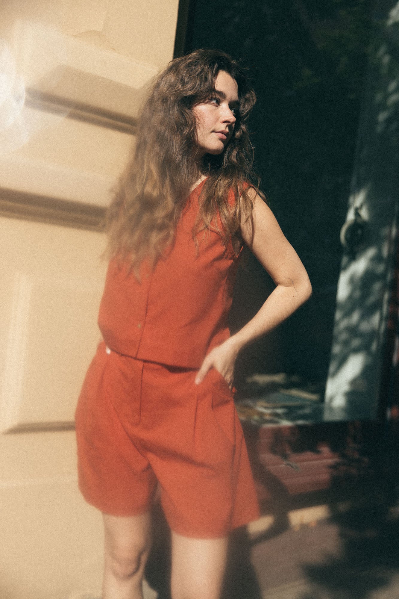 Bio-Baumwoll Shorts Kamalia Terracotta