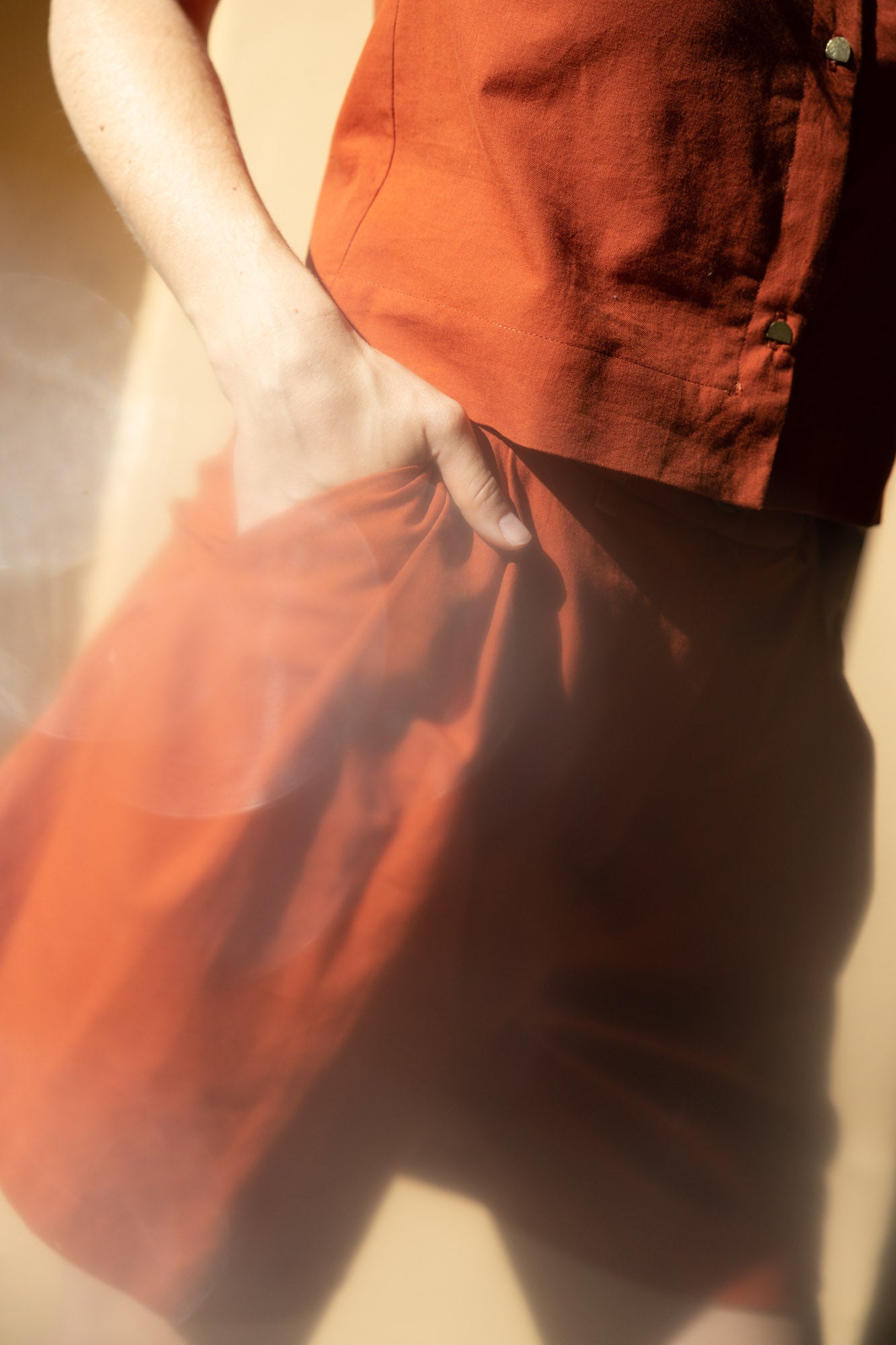 Bio-Baumwoll Shorts Kamalia Terracotta