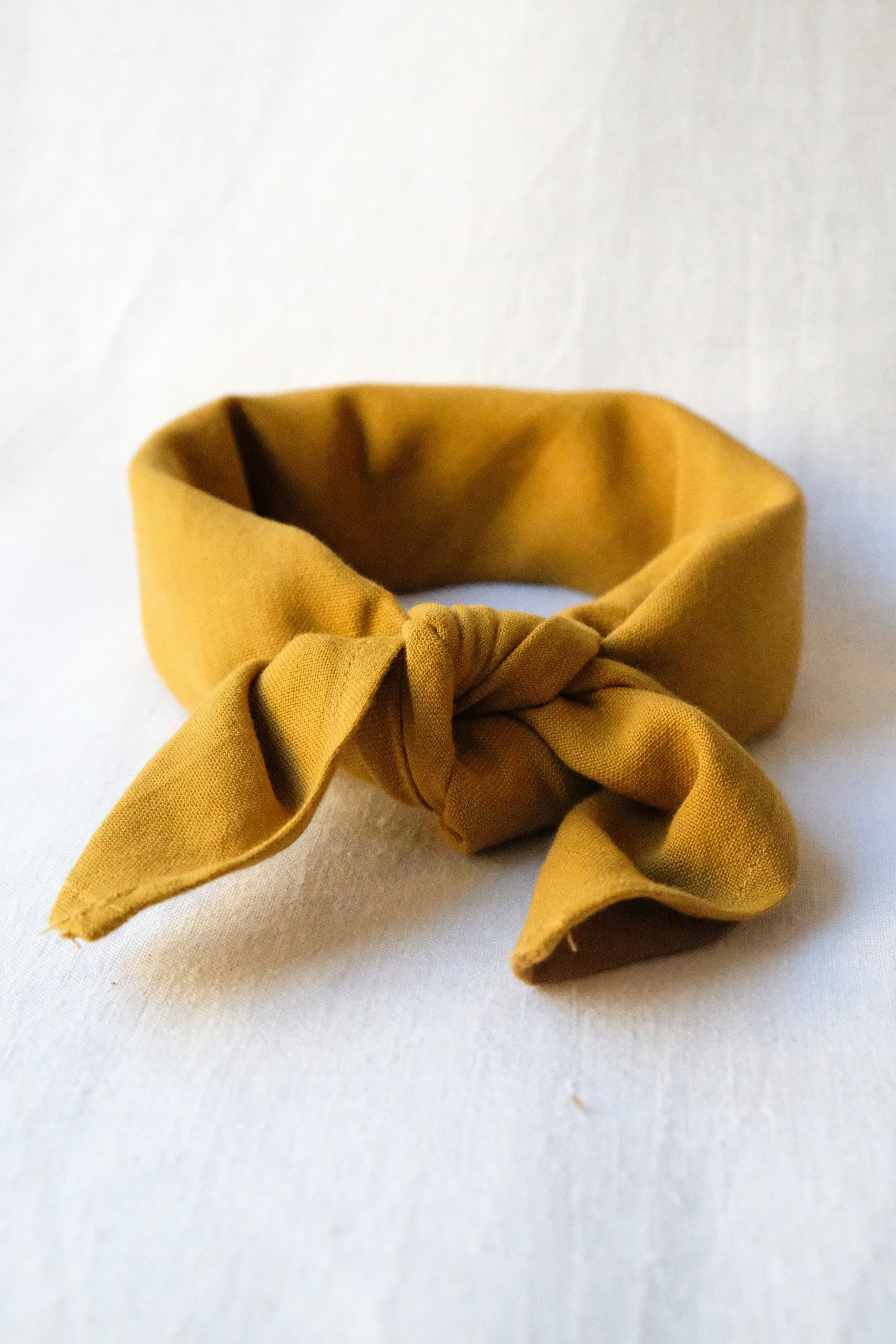 Cotton scarf Dupatti mustard yellow