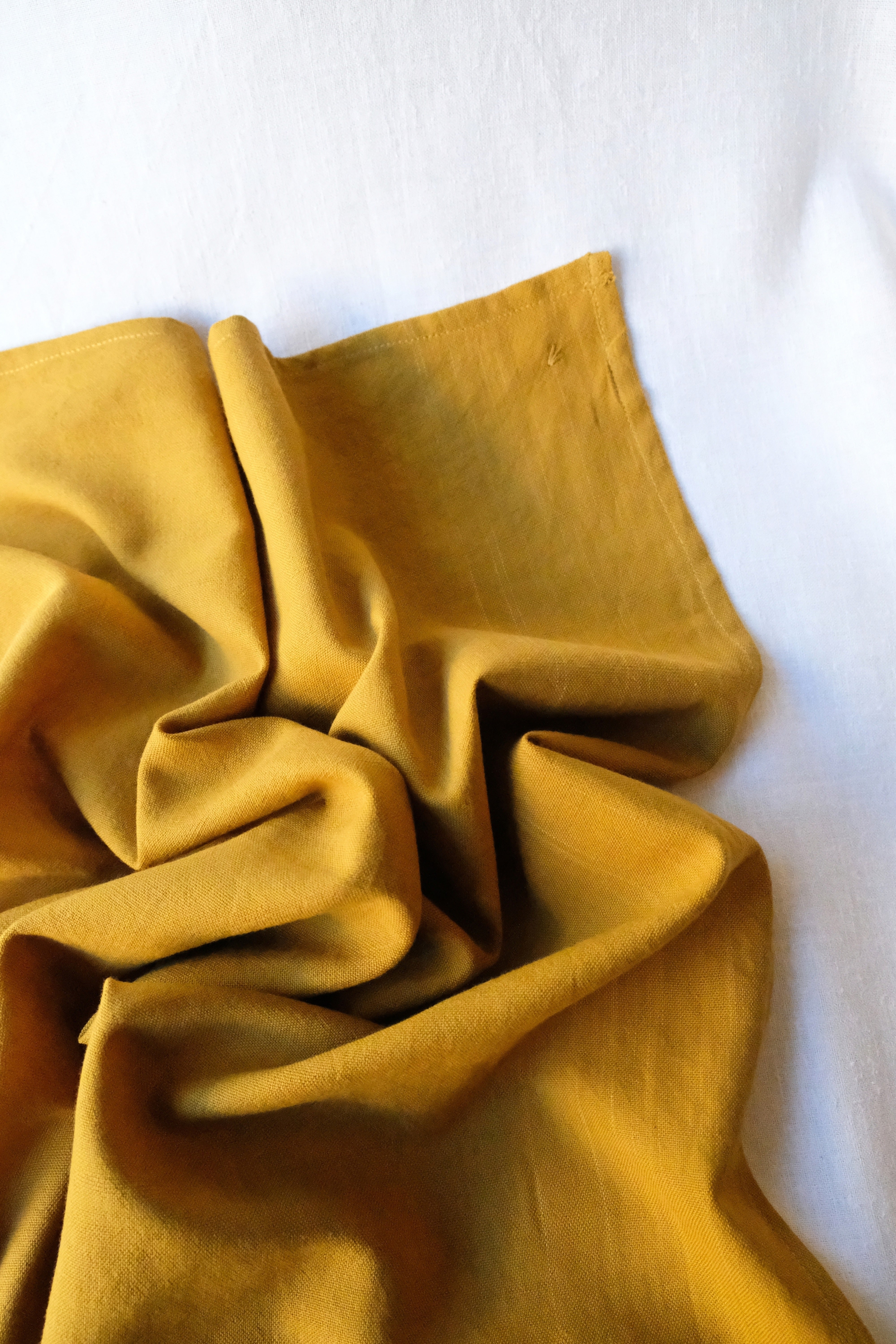 Cotton Bandana Dupatti Mustard Yellow