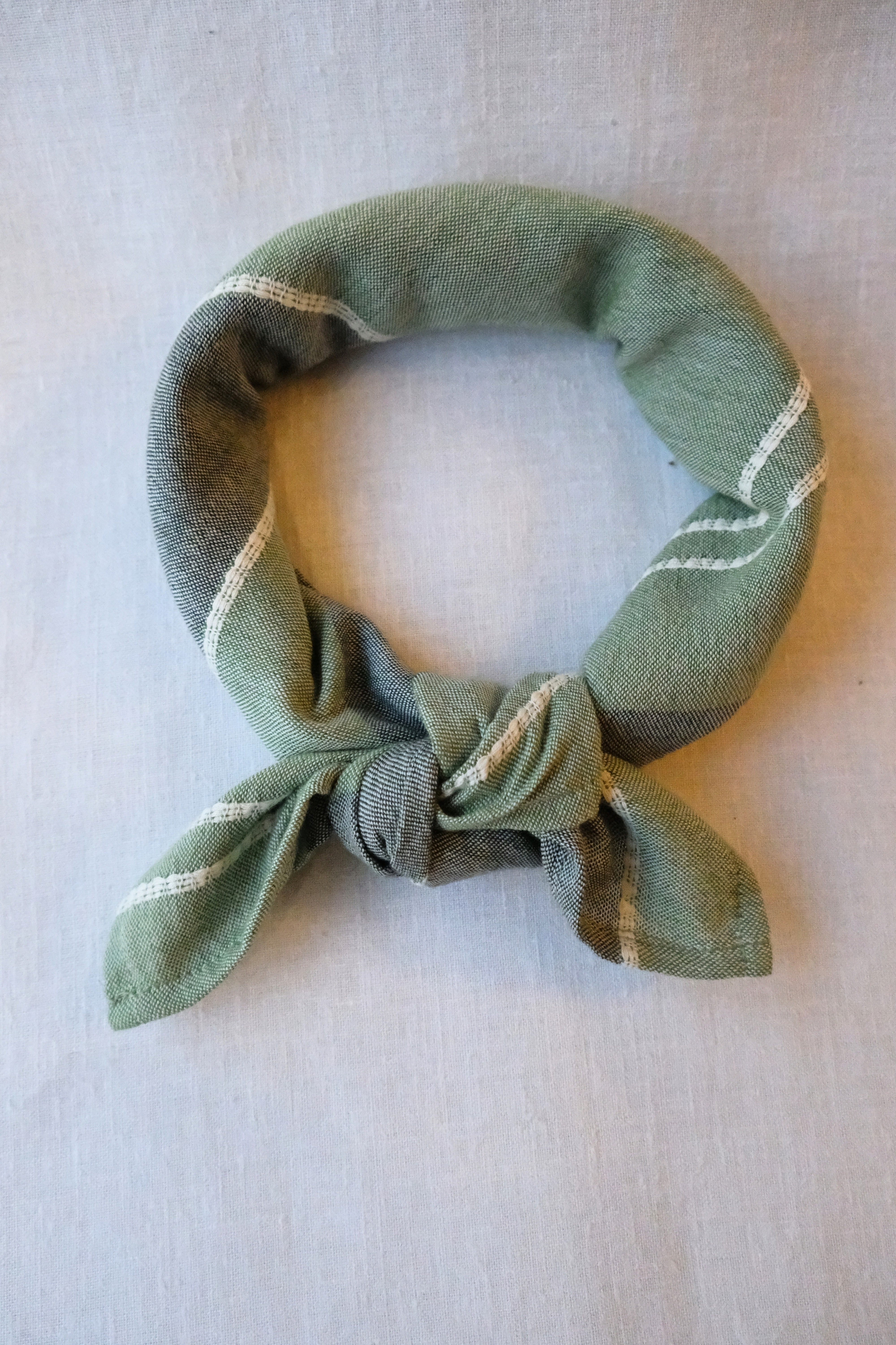 Cotton scarf Dupatti woven pattern Blue/Green