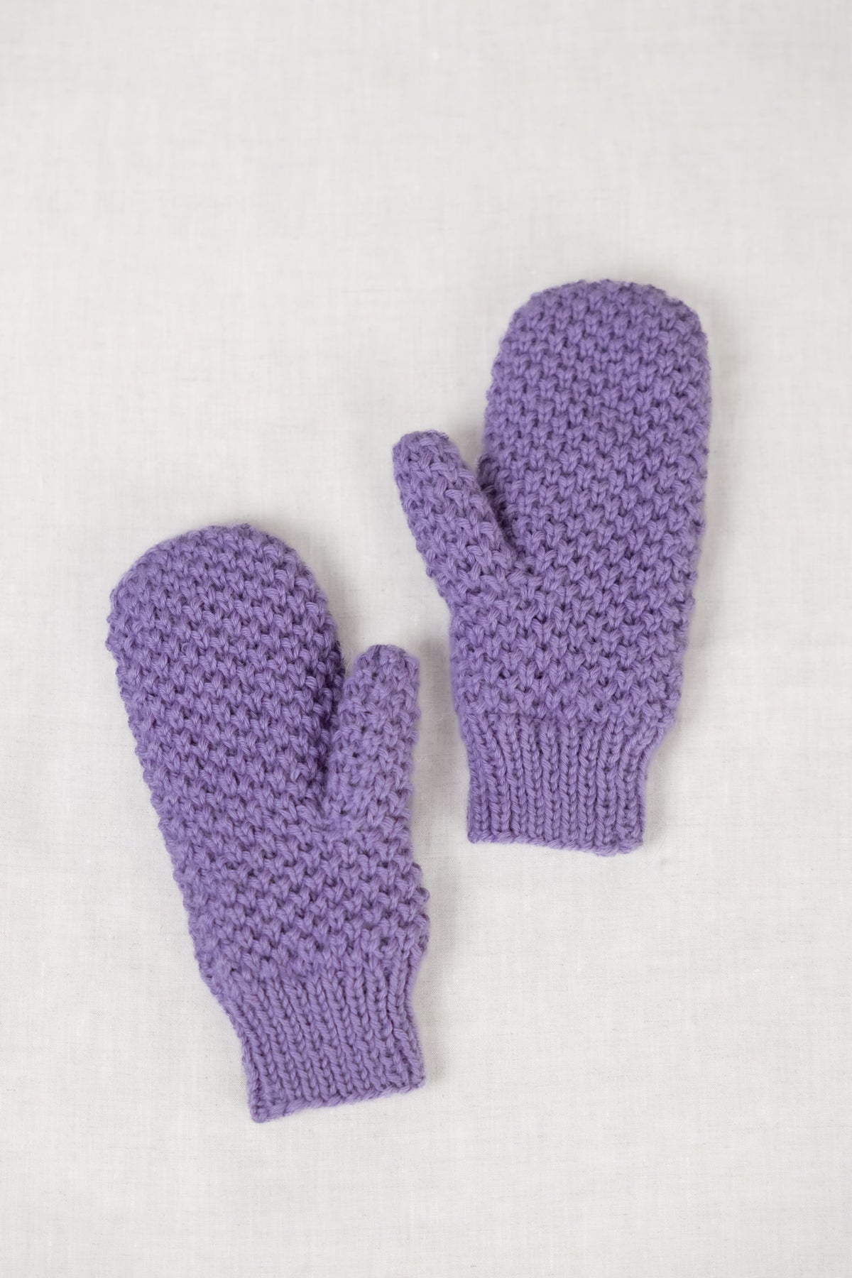 Baby-Alpaka Fäustling Handschuhe Casma Lavendel
