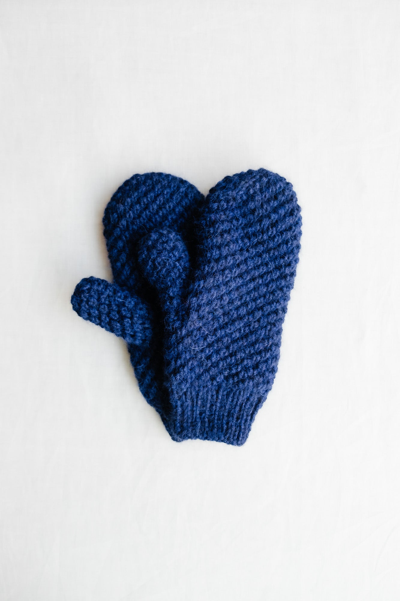 Baby Alpaca Mitten Gloves Cusco Navy