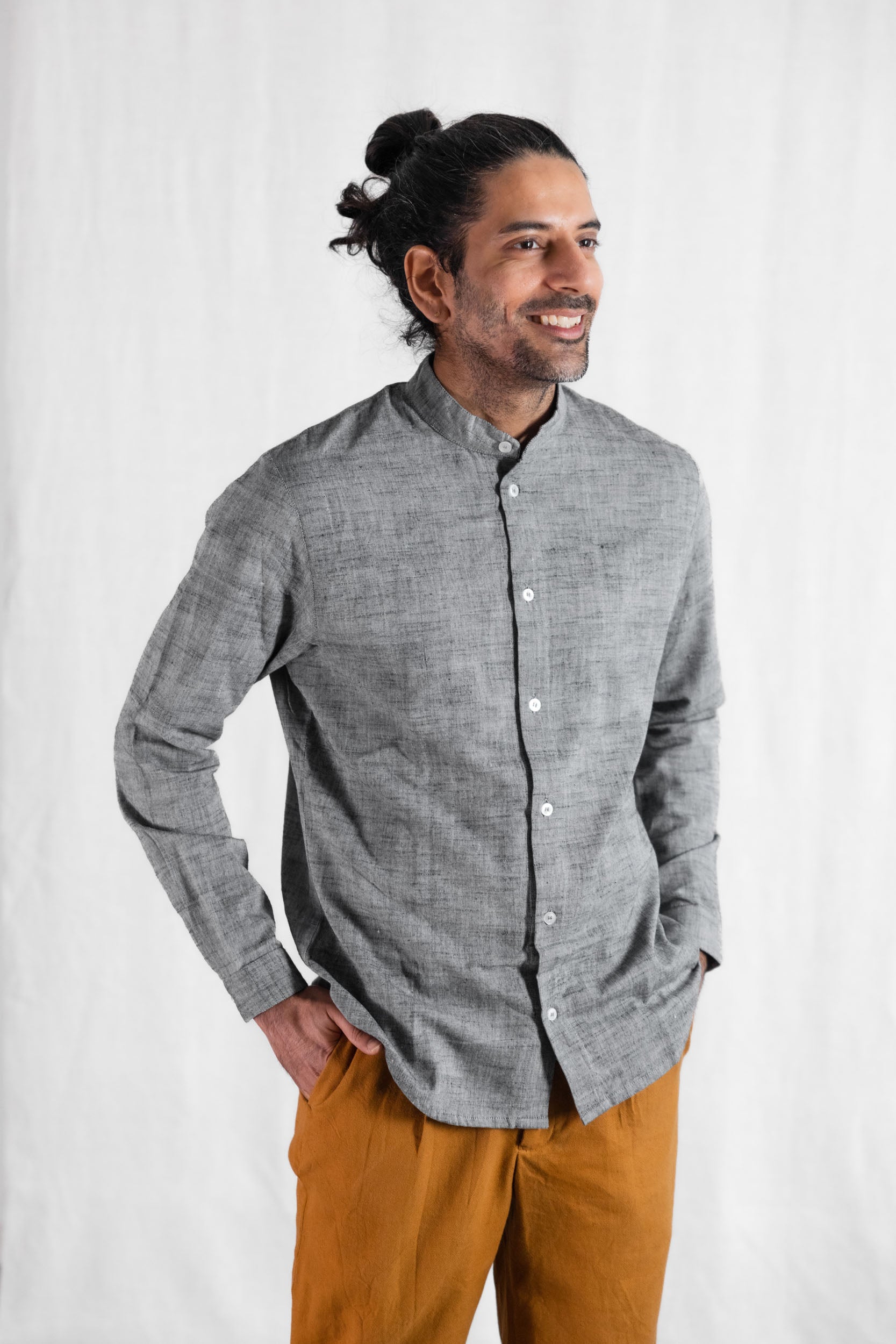 Cotton Shirt Harish Gray