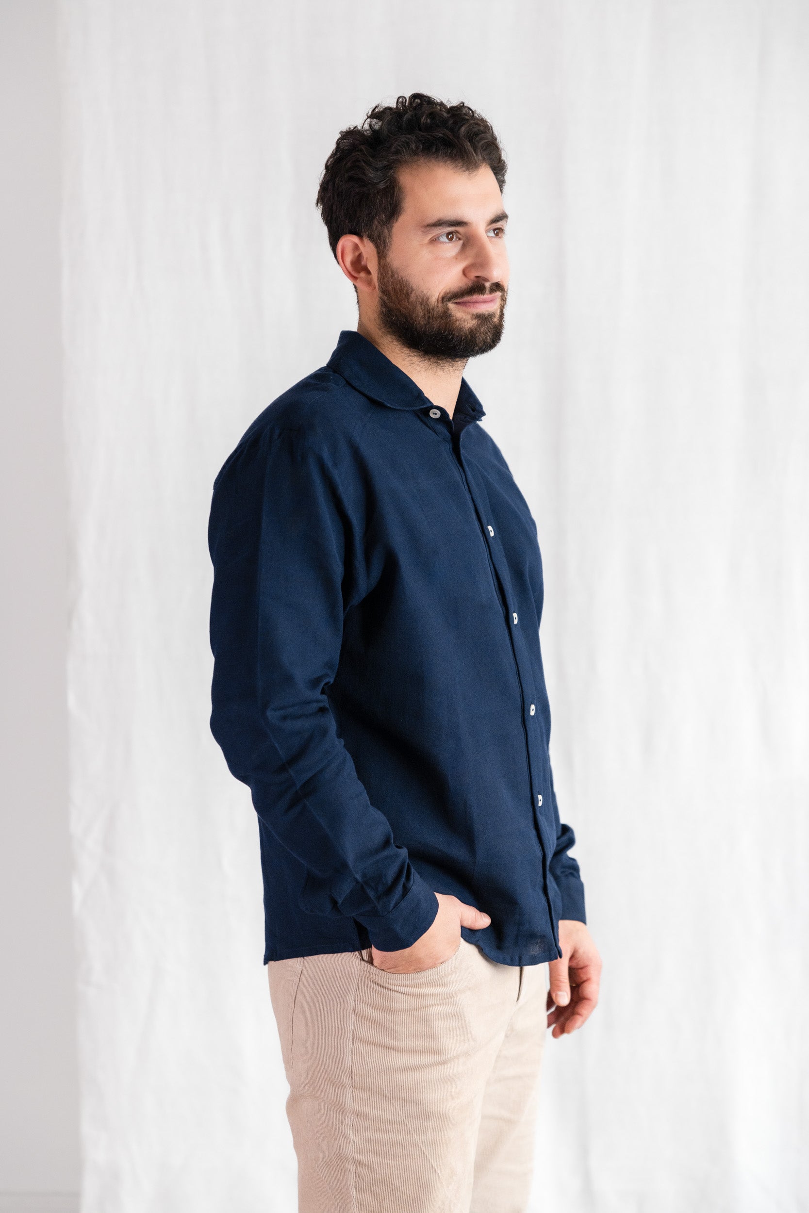 Cotton Shirt Himat Night Blue