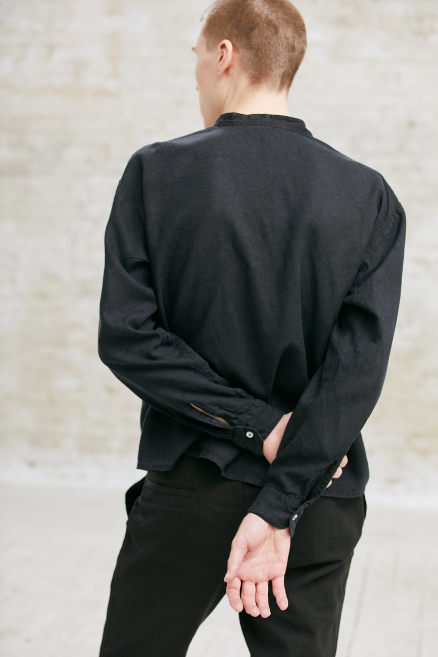 Hemp/Tencel Shirt Harish Black