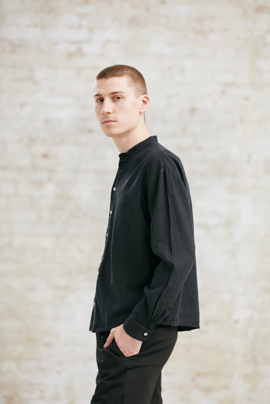 Hemp/Tencel Shirt Harish Black