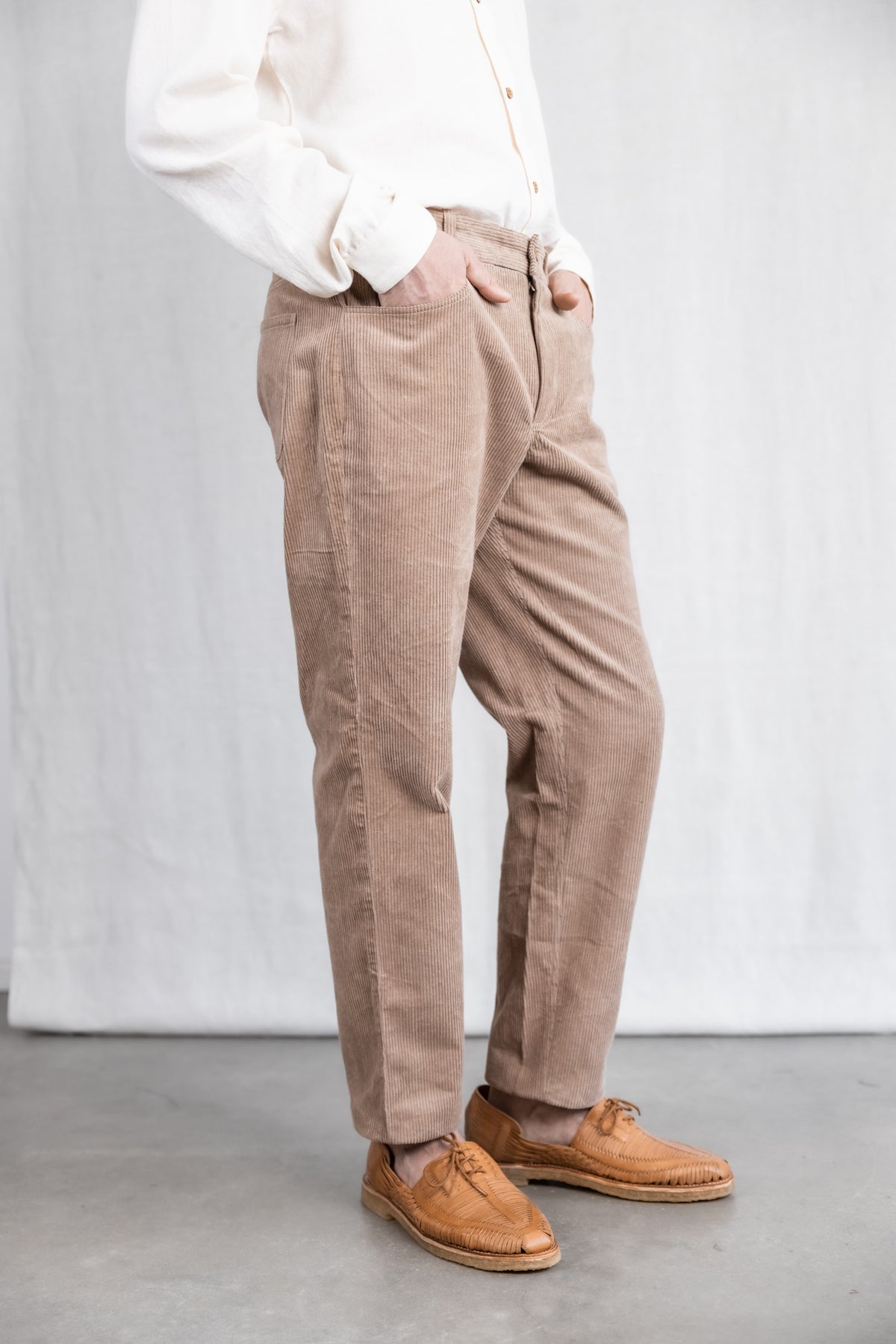 Baumwollcord Hose Prakrit Cappuccino