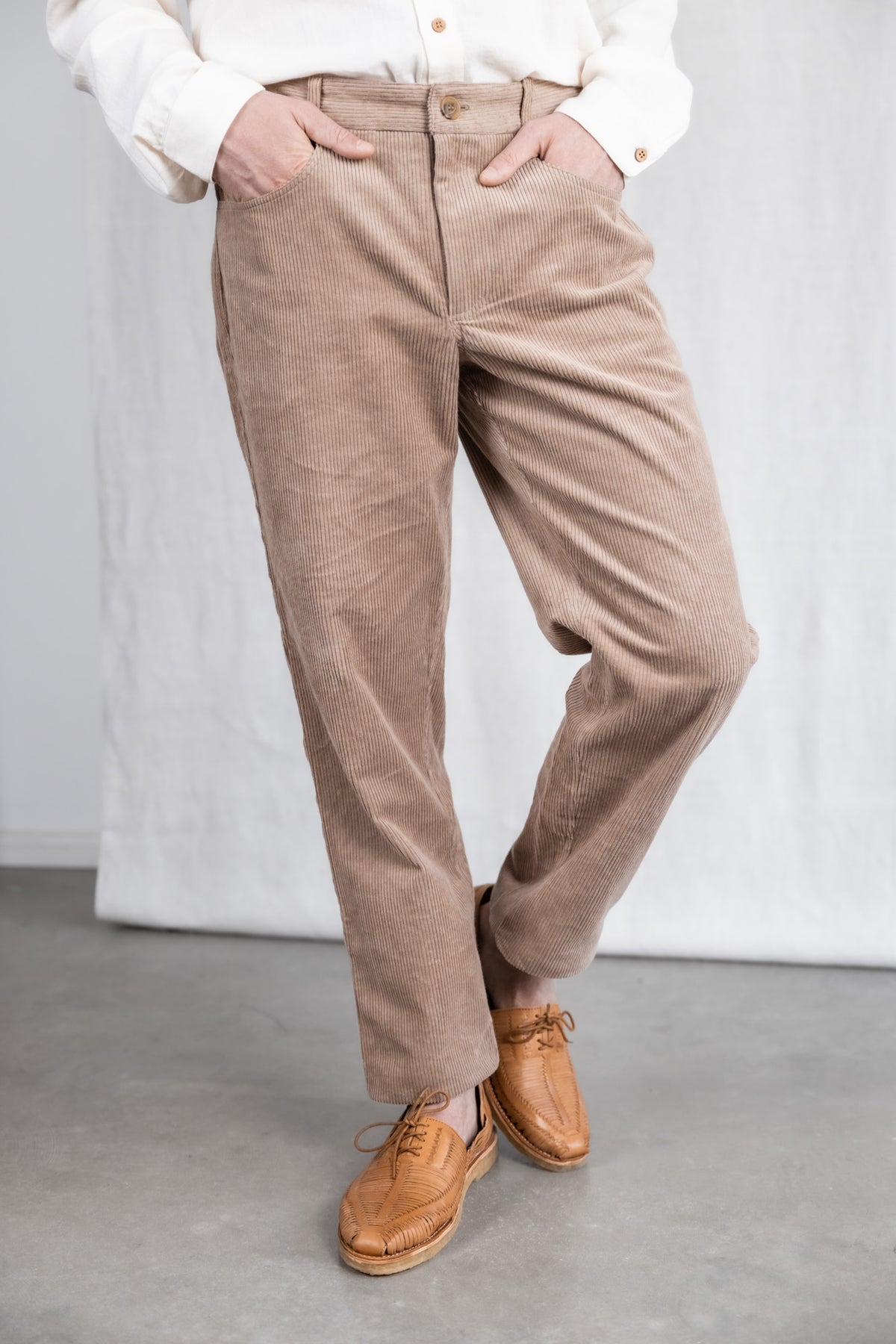 Baumwollcord Hose Prakrit Cappuccino