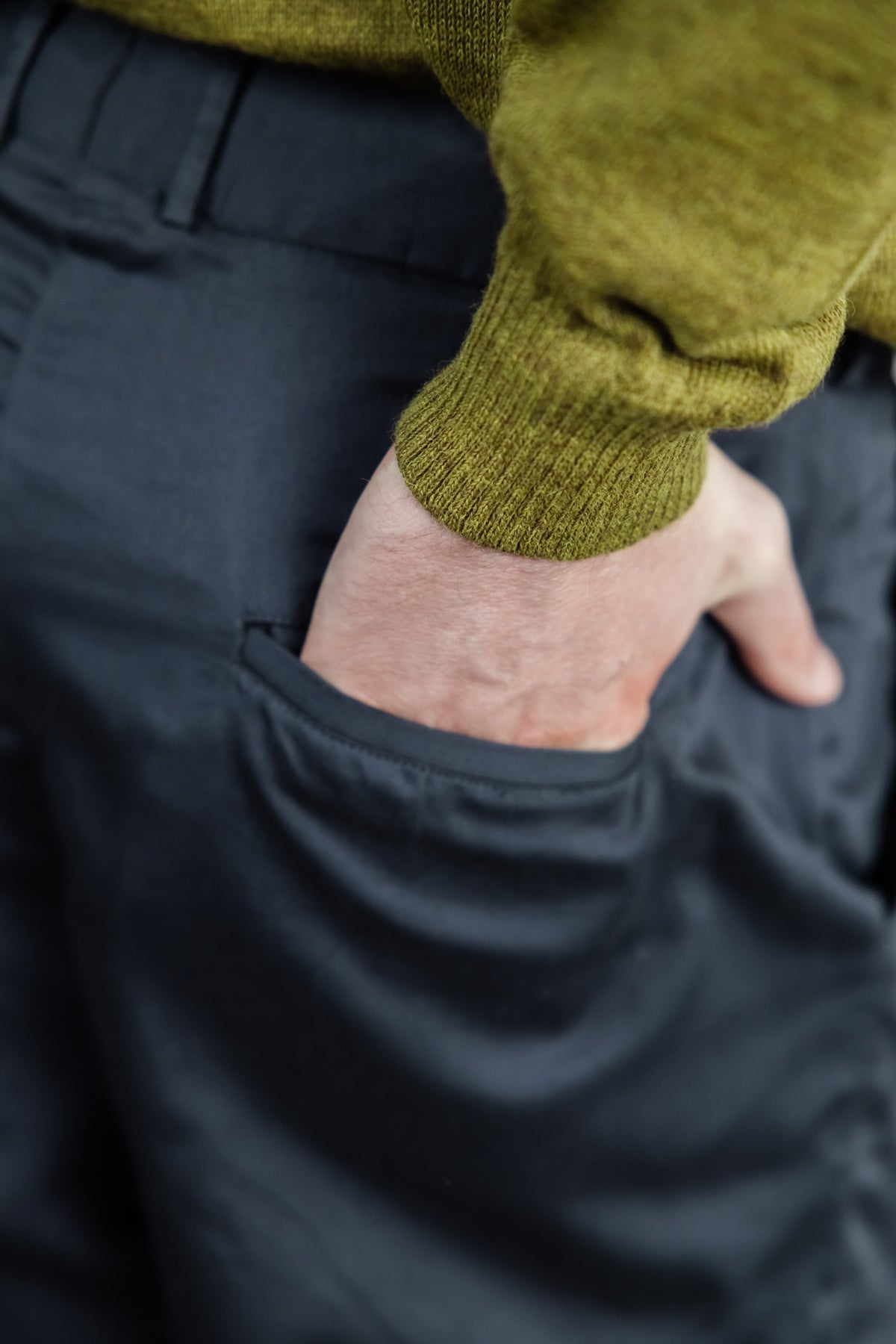 Bio-Baumwoll Hose Sameer Dunkelgrau