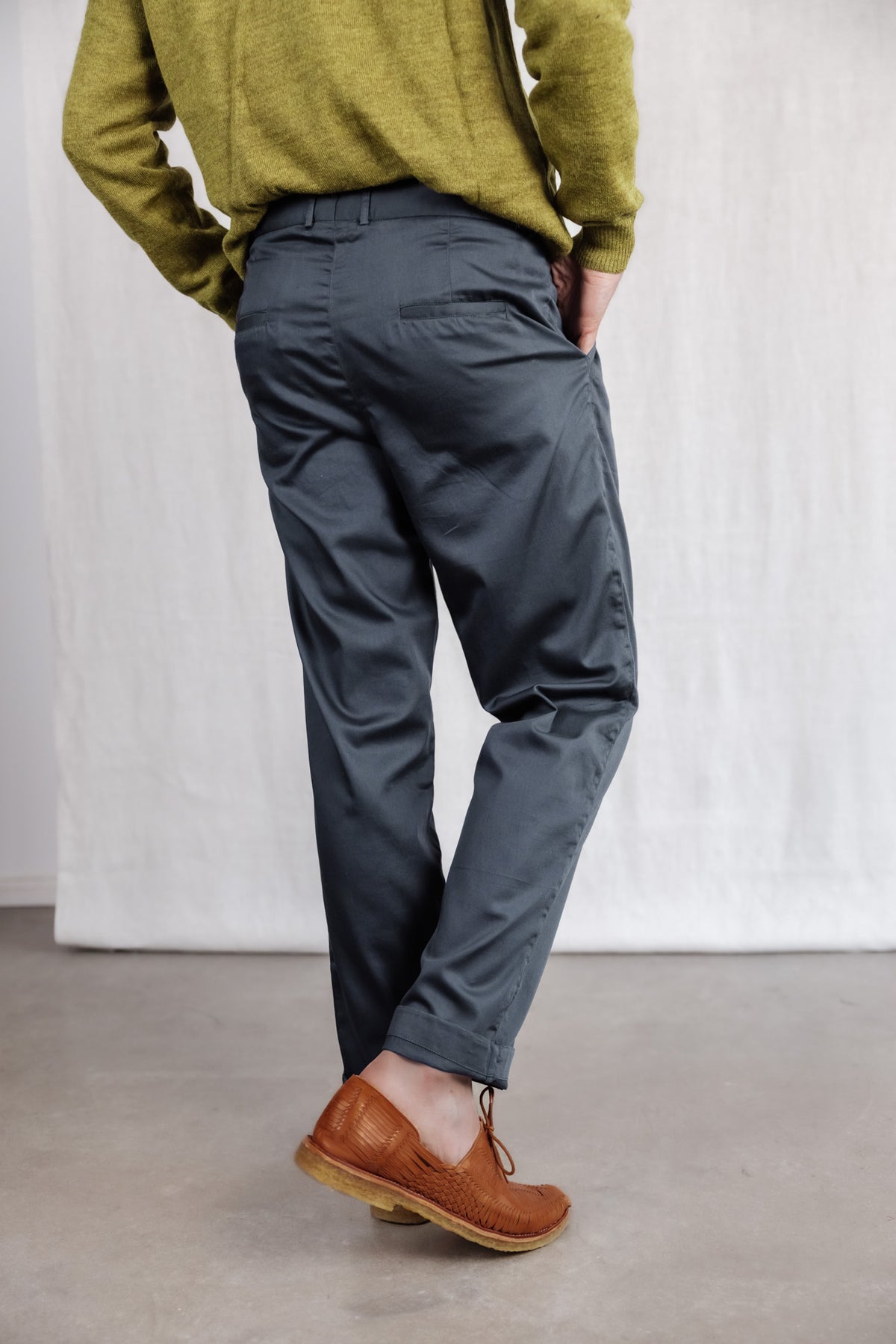 Bio-Baumwoll Hose Sameer Dunkelgrau
