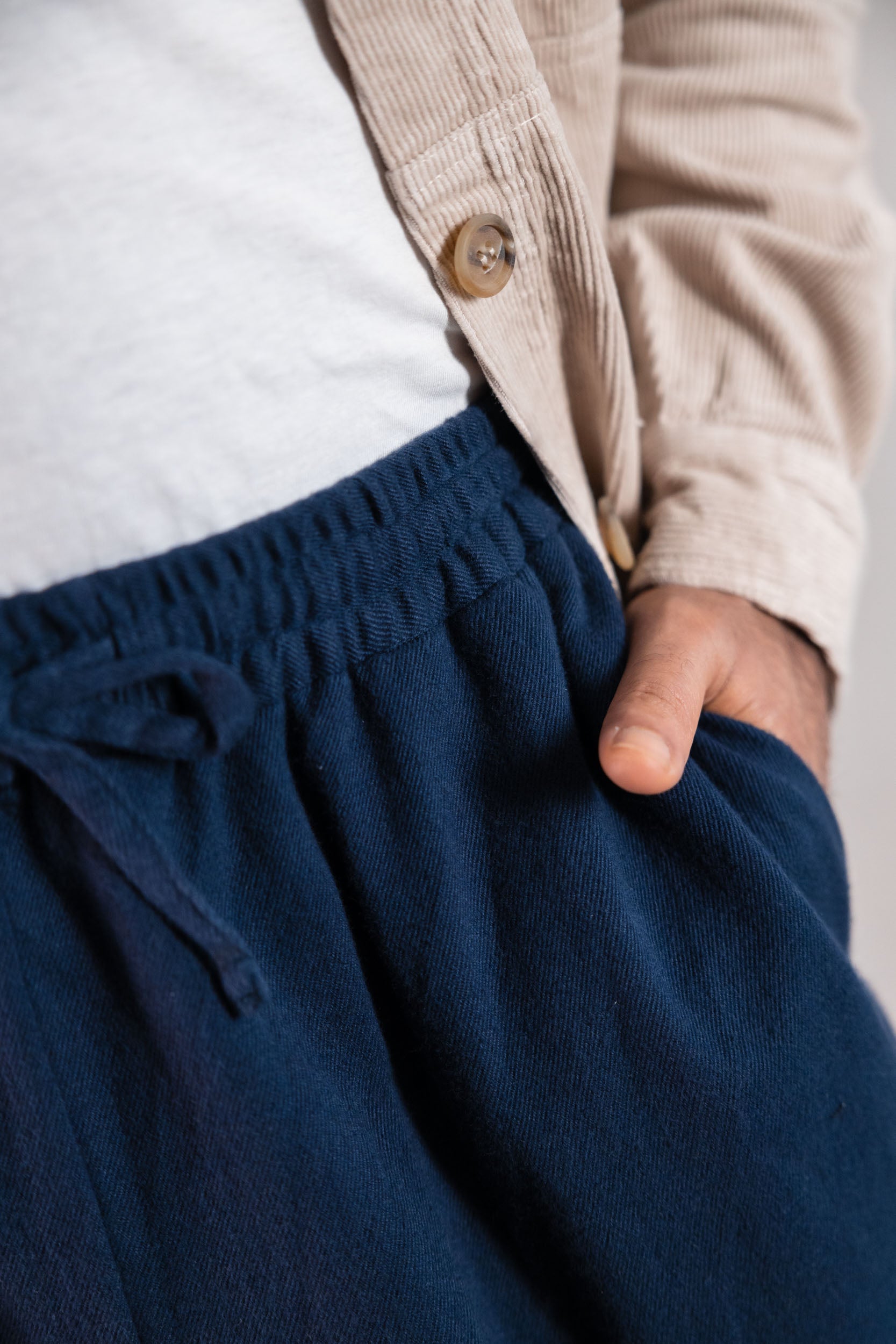 Bio-Baumwoll Hose Jhan Blau-Grau