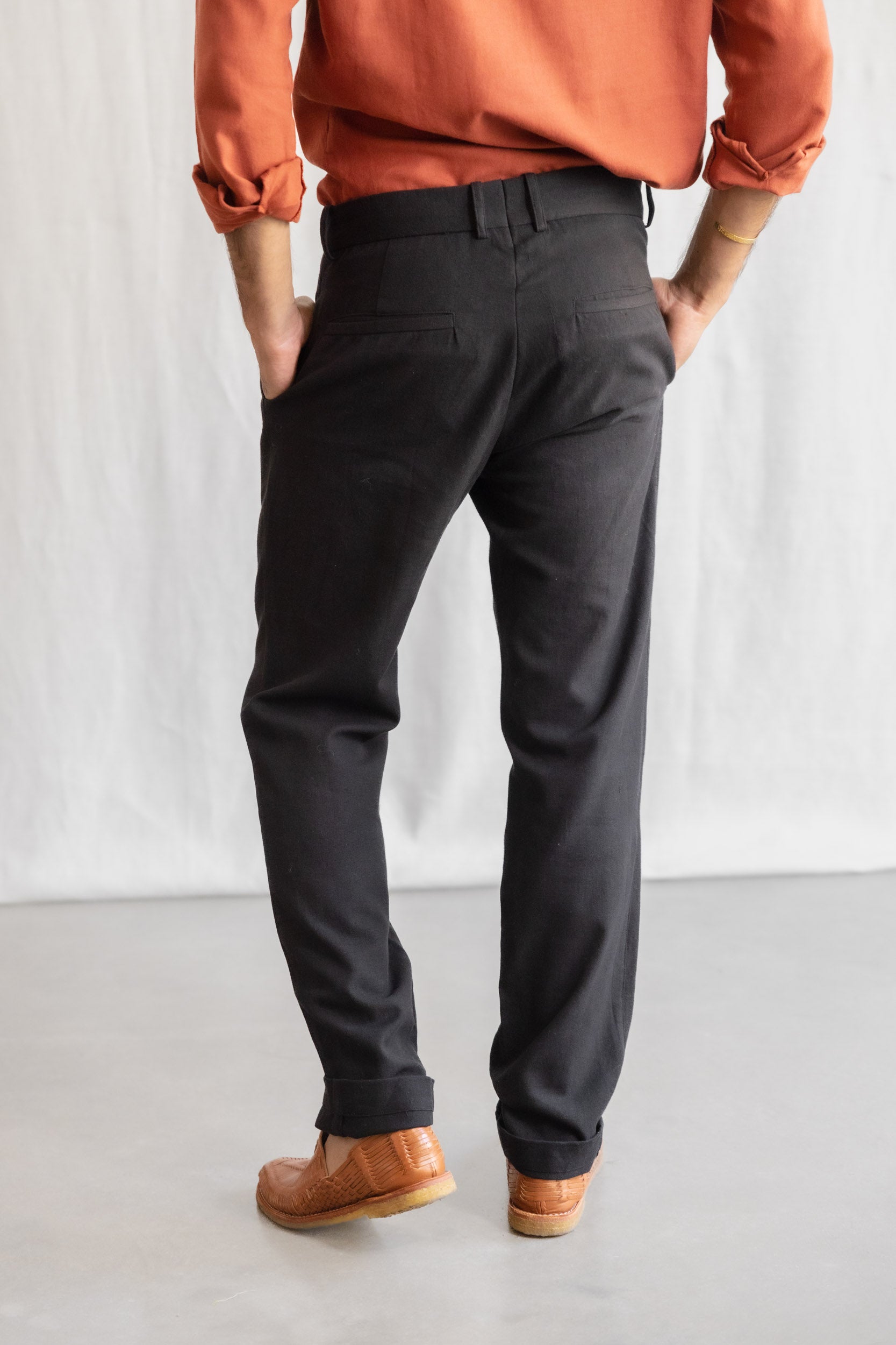 Organic cotton pants Harinder Black