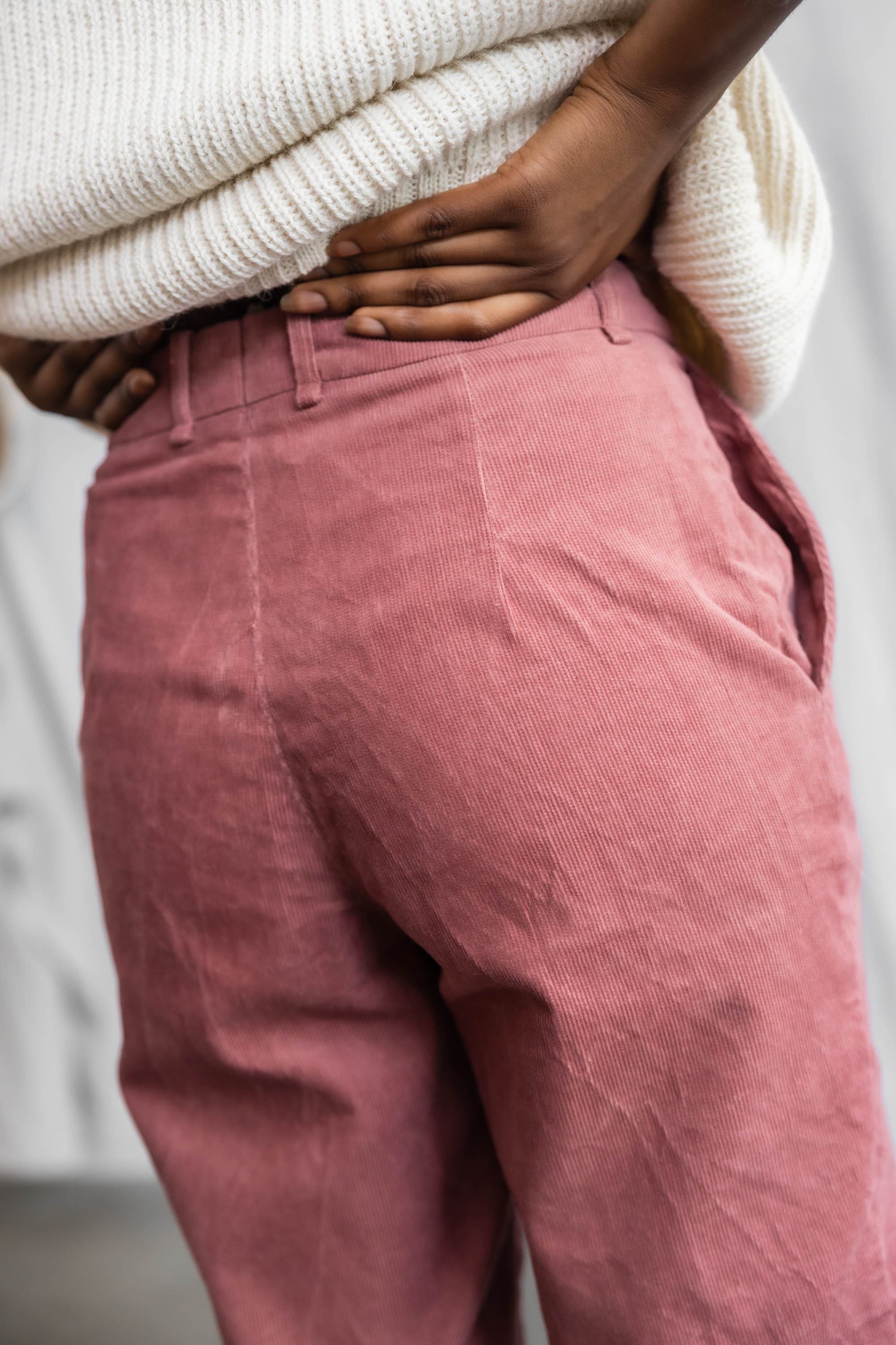 Organic Cotton Corduroy Pants Suhrut Old Pink