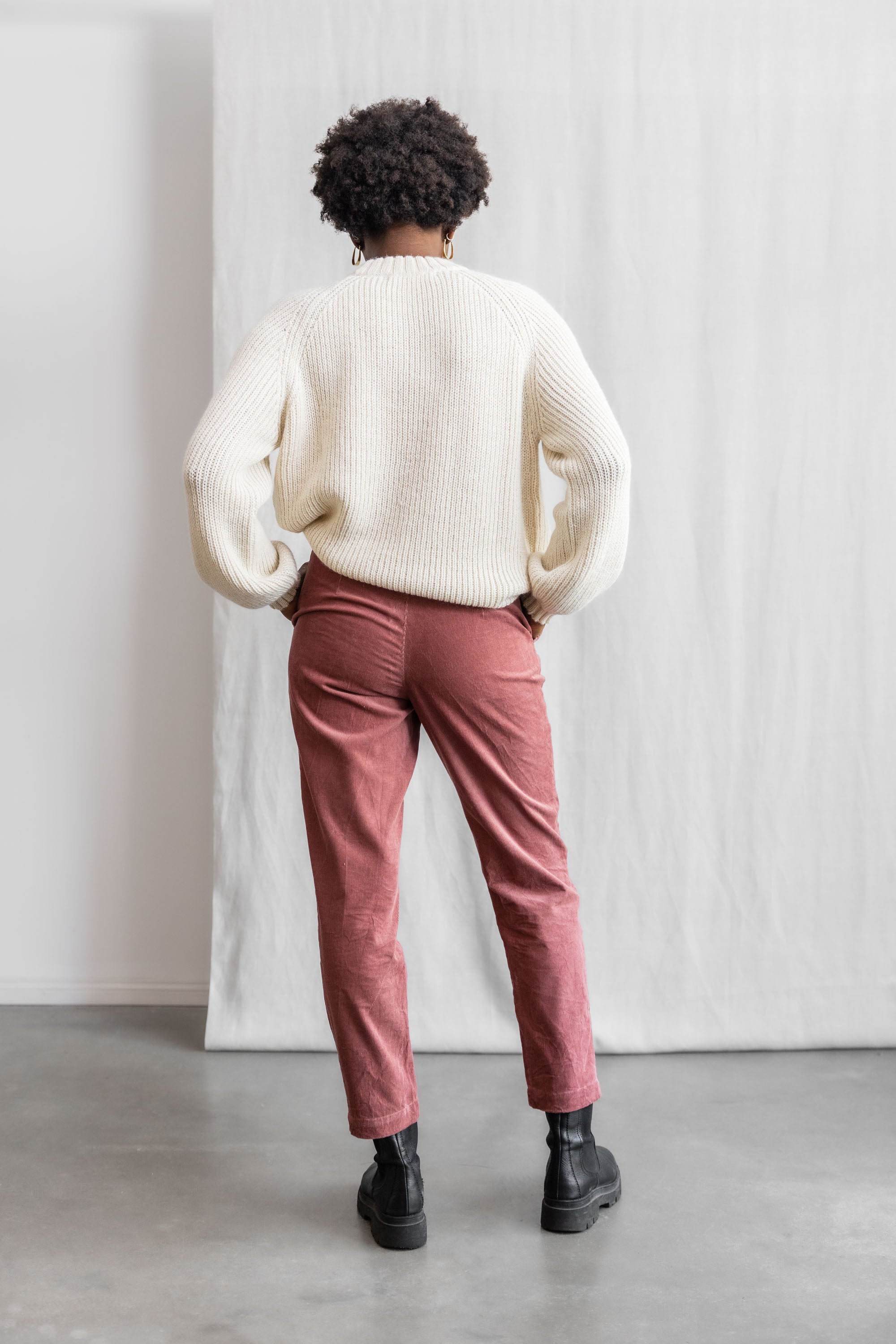 Organic Cotton Corduroy Pants Suhrut Old Pink