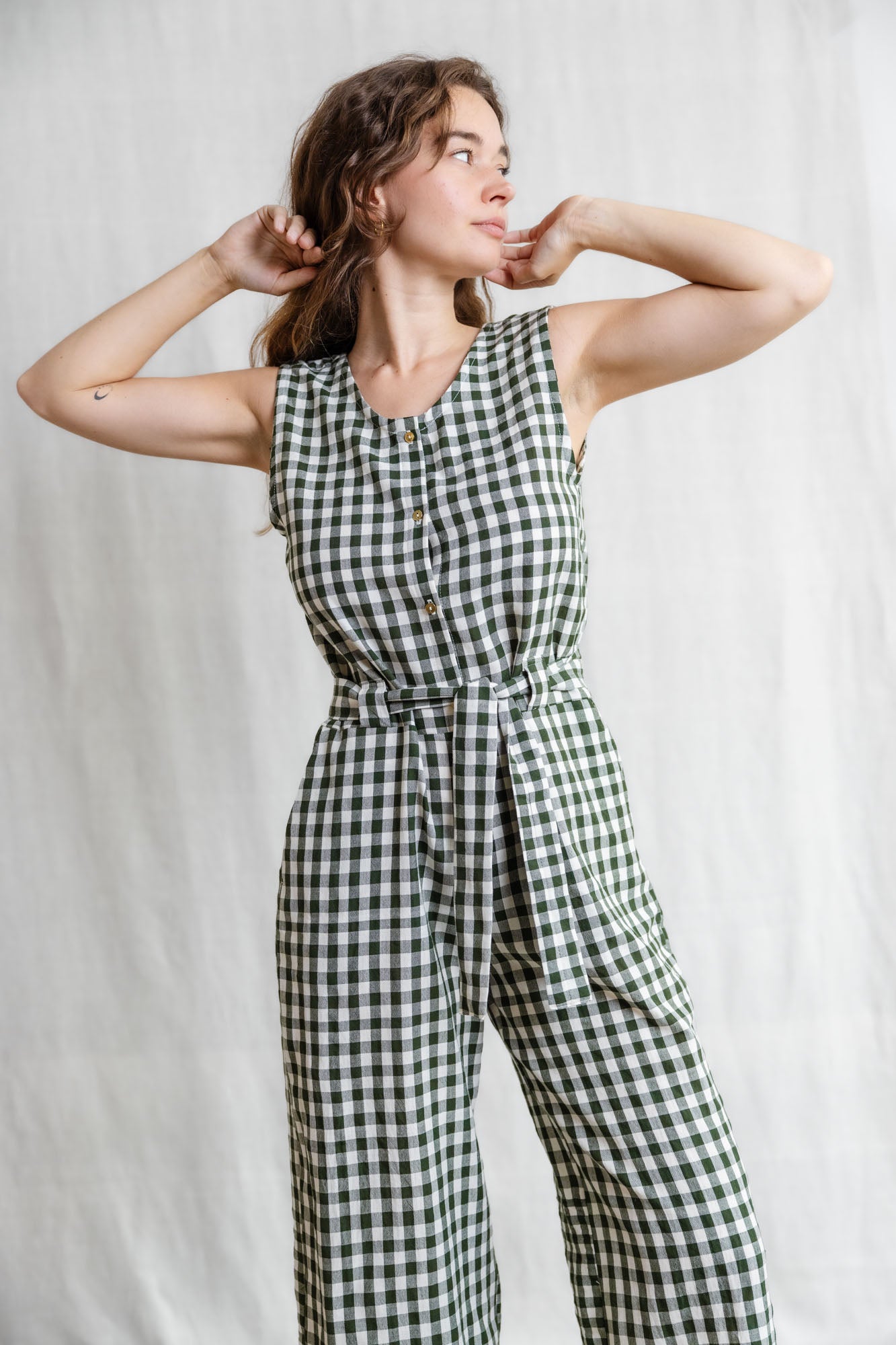 Baumwoll Jumpsuit Daksha Checks