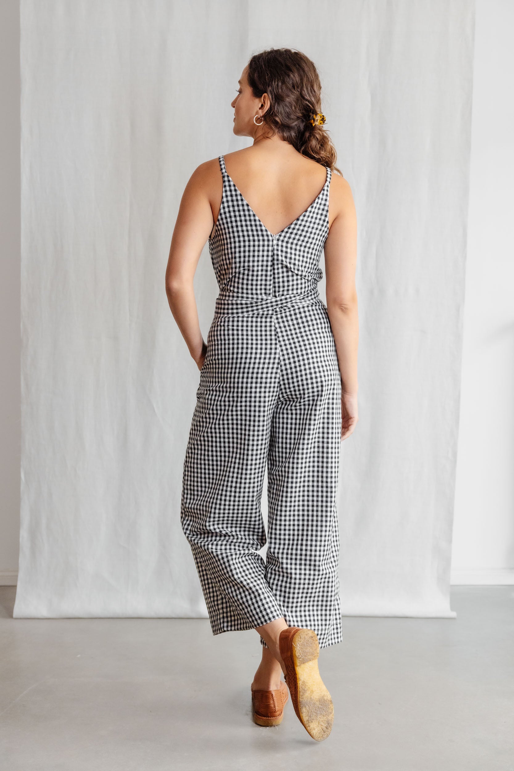 Organic Cotton Jumpsuit Parva Checked