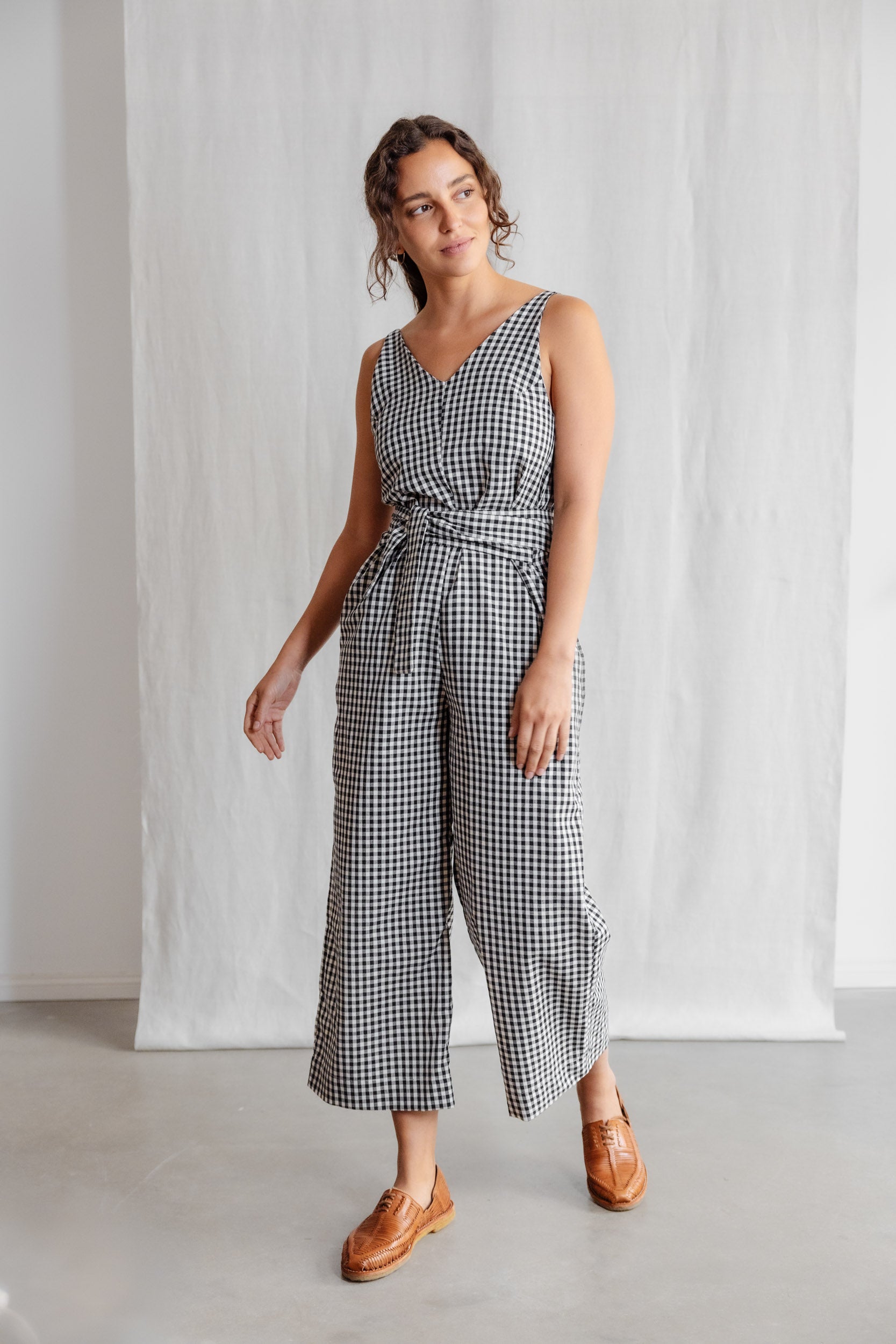 Organic Cotton Jumpsuit Parva Checked