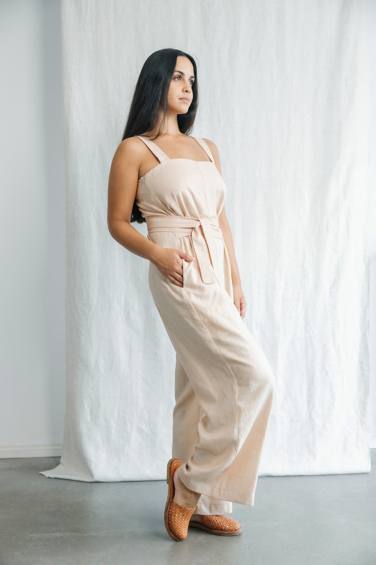 Hanf/Tencel Jumpsuit Suvan Sand